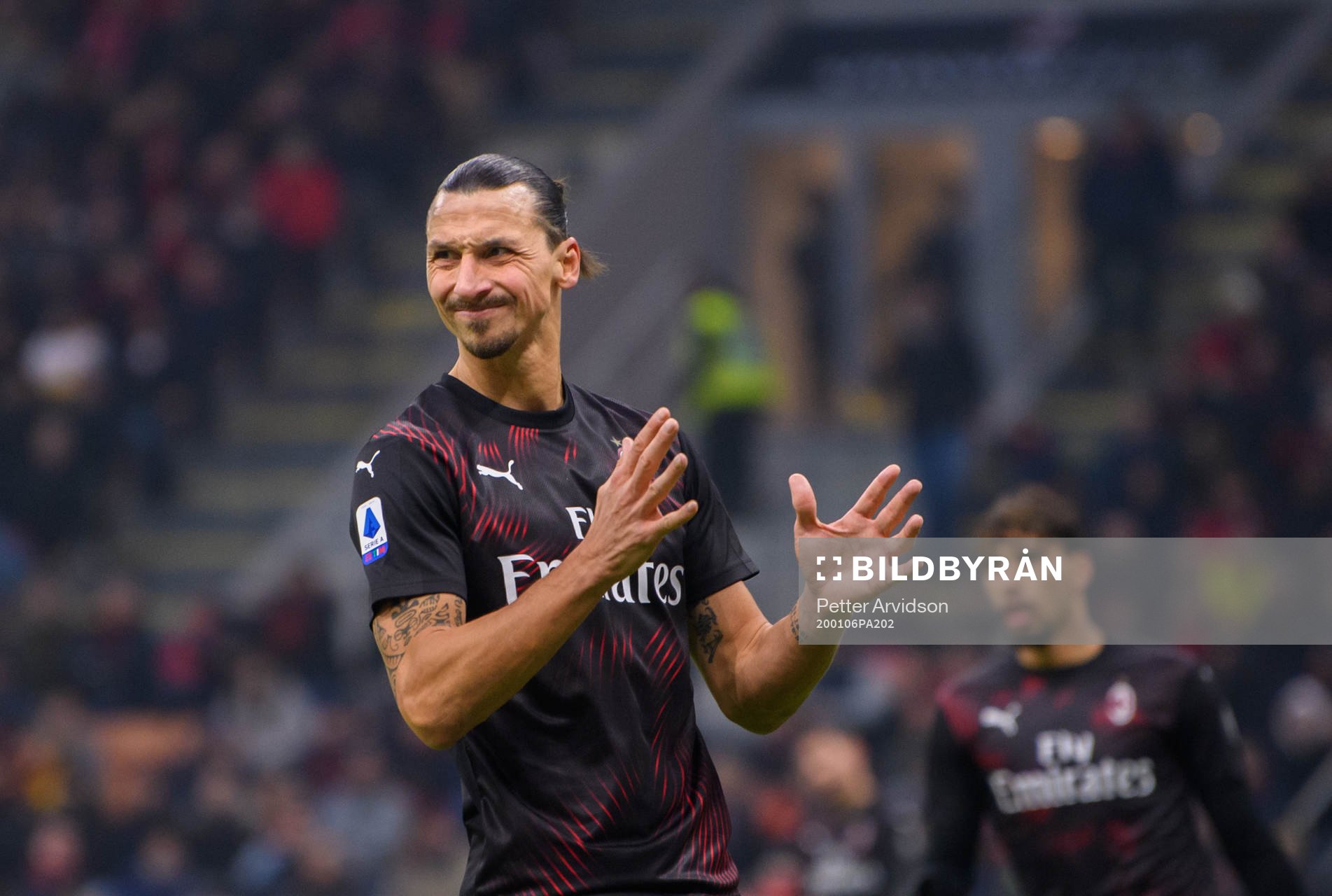 Zlatan Ibrahimovic of Milan looks dejected