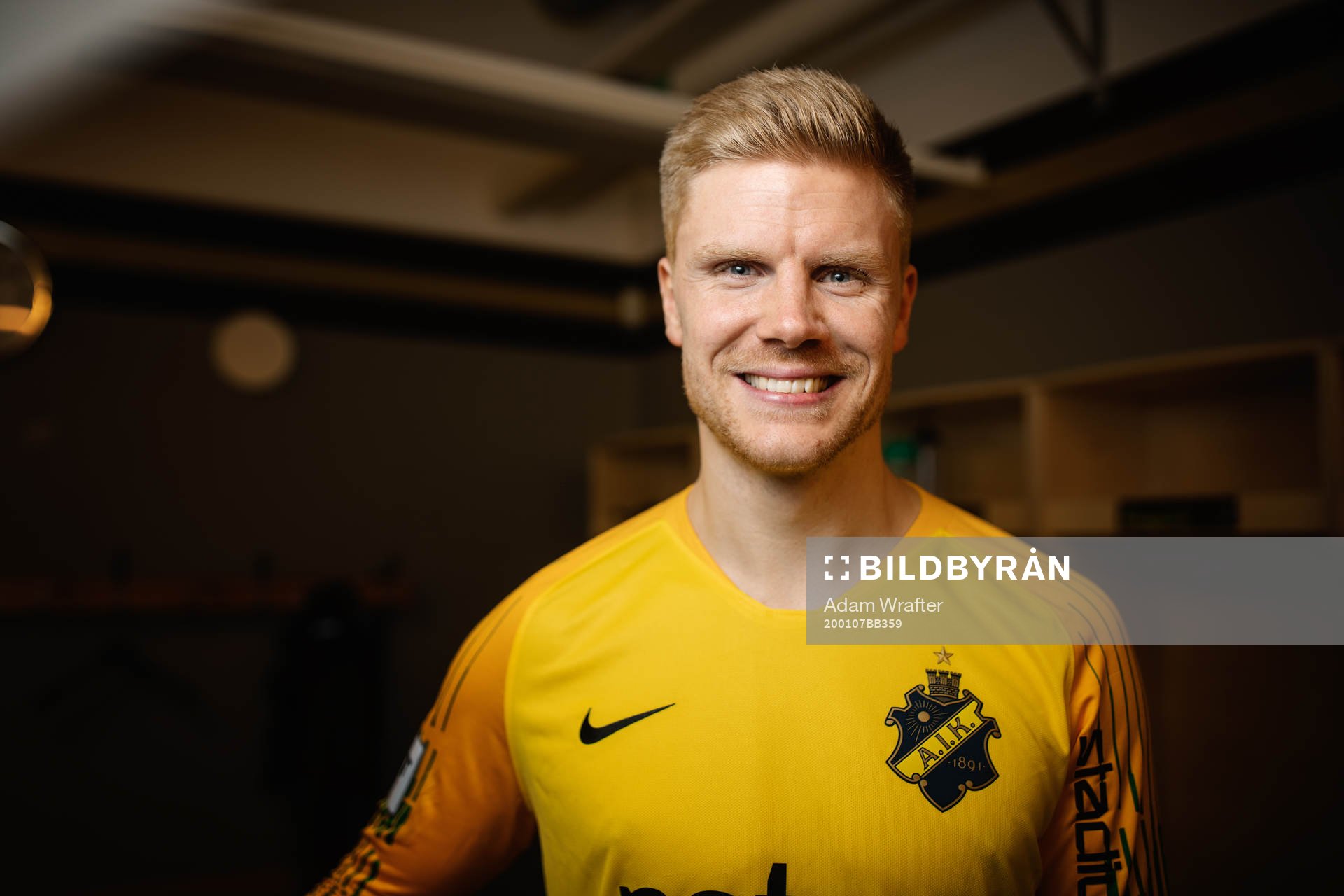 Jakob Haugaard, ny målvakt i AIK, fotograferad