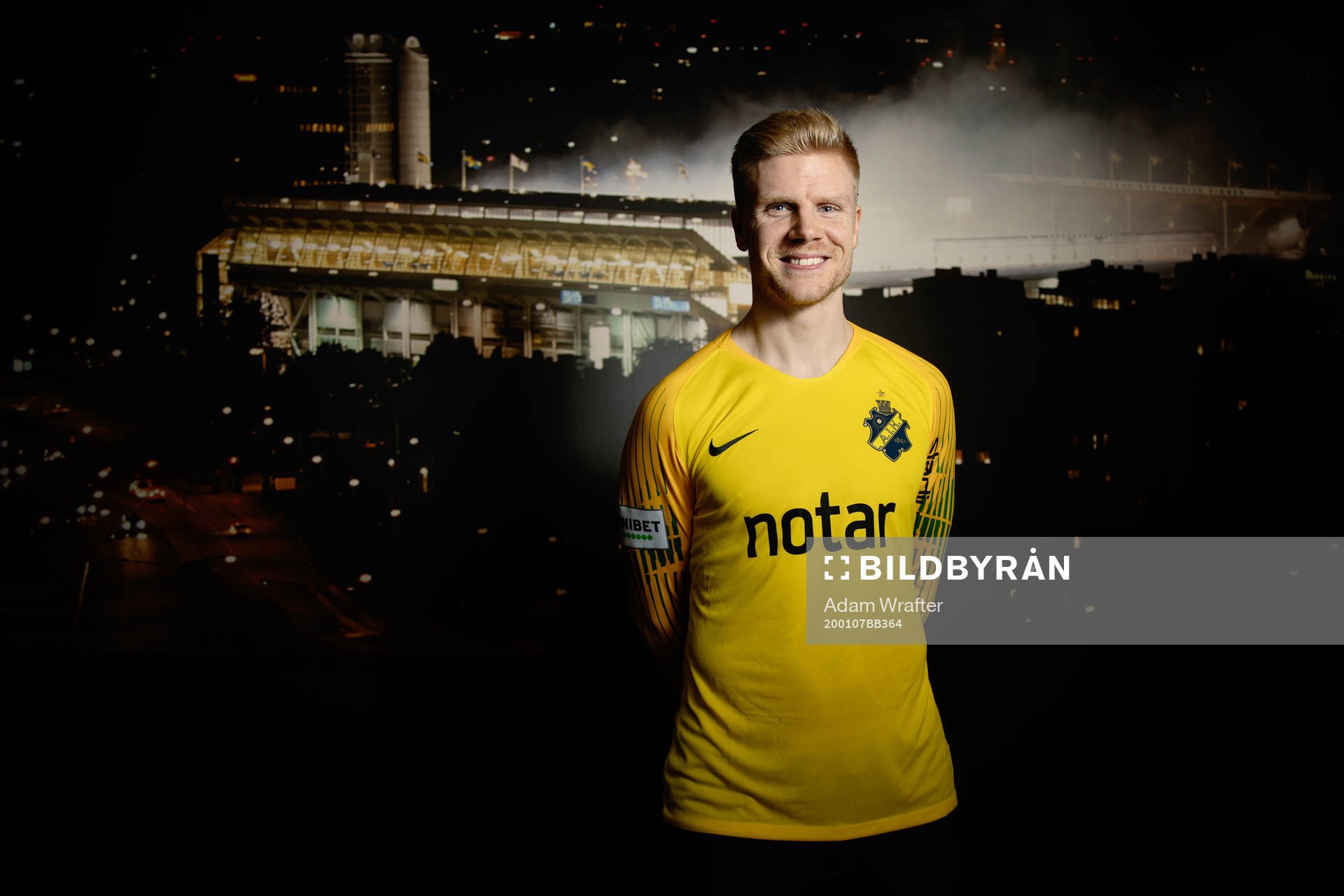 Jakob Haugaard, ny målvakt i AIK, fotograferad
