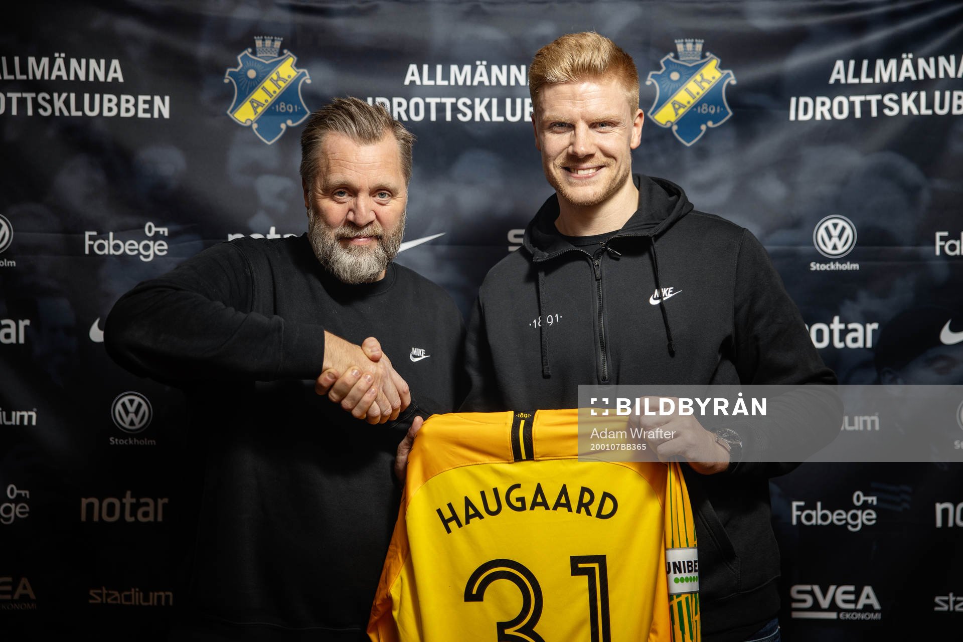 s sportchef Björn Wesström och Jakob Haugaard, ny