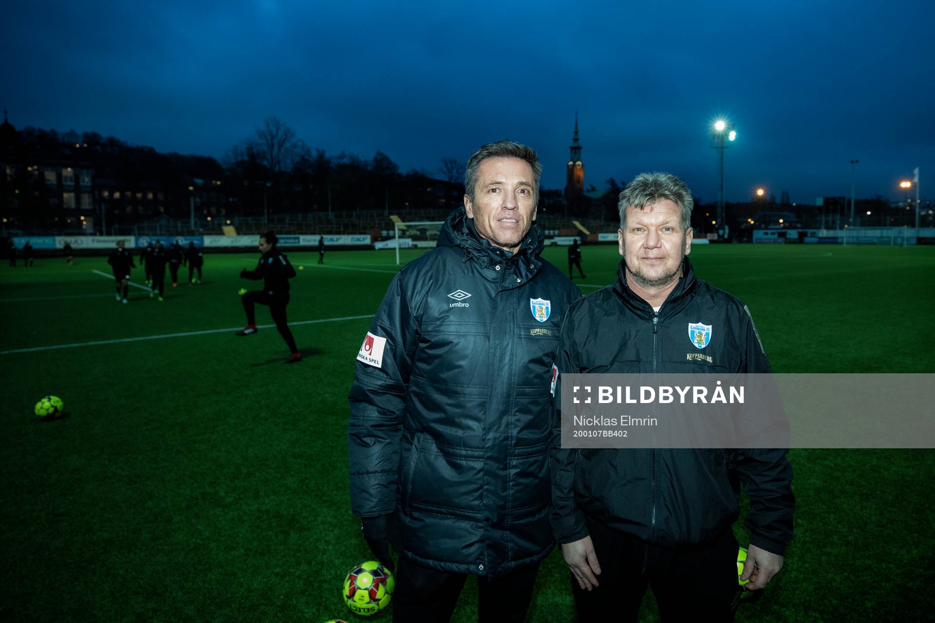 Tränare Mats Gren och assiterande tränare Jörgen Ericsson