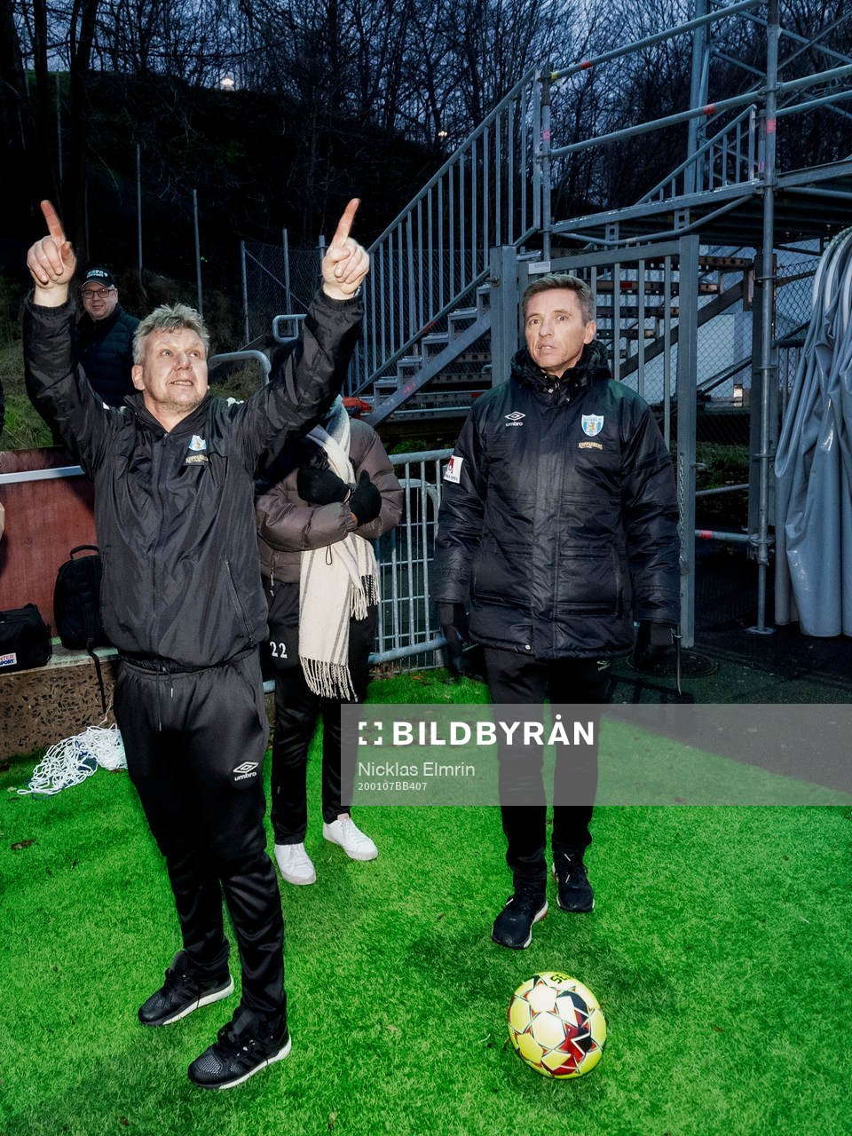 Tränare Mats Gren och assisterande tränare Jörgen