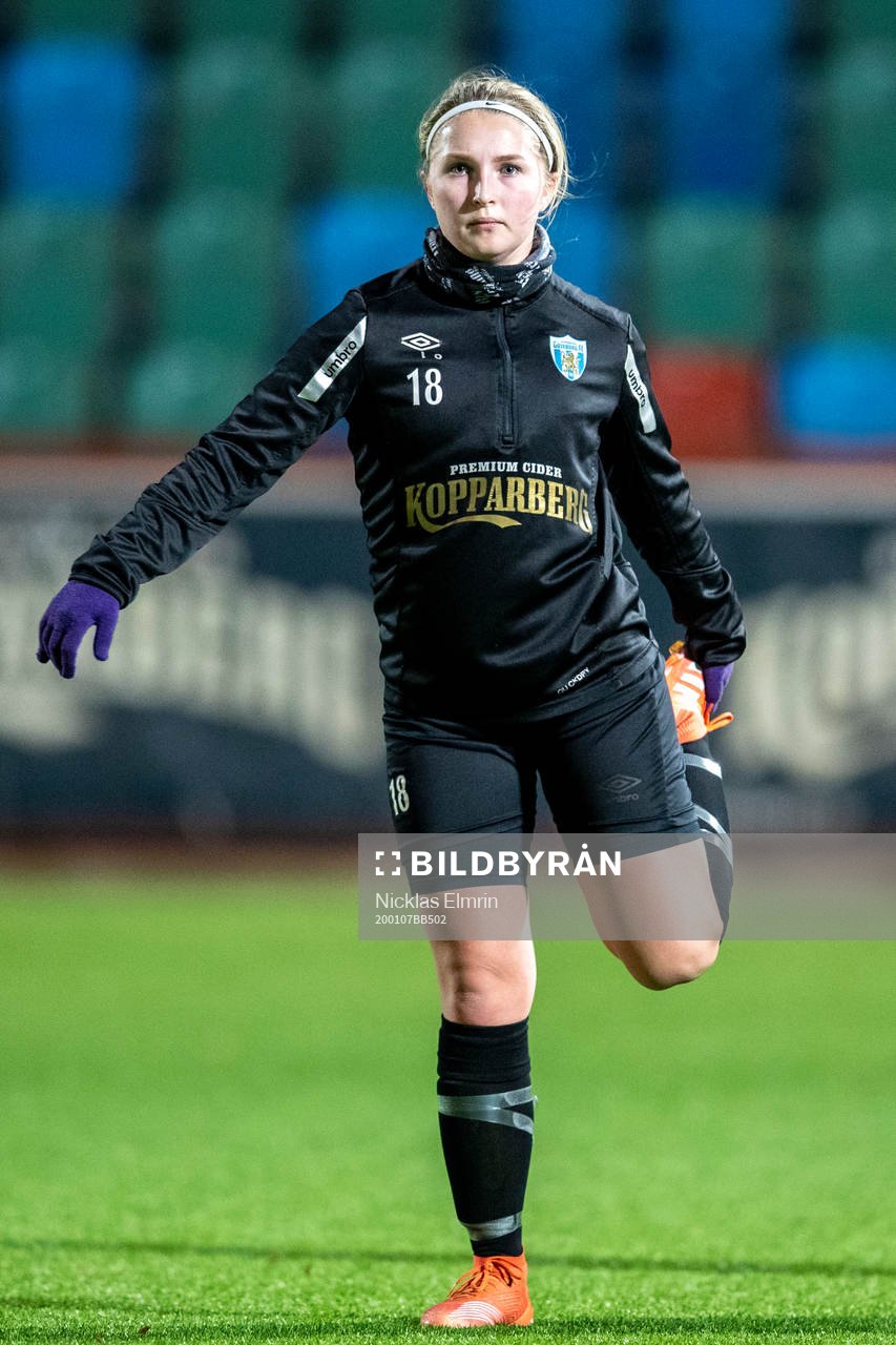 Hanna Andersson under träning med  Kopparbergs/Göteborg den 7 januari 2020 i Göteborg.