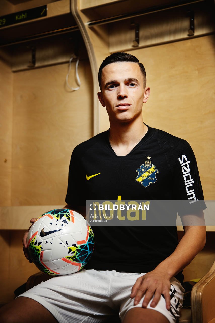 Jasir Asani, nyförvärv i AIK, fotograferad