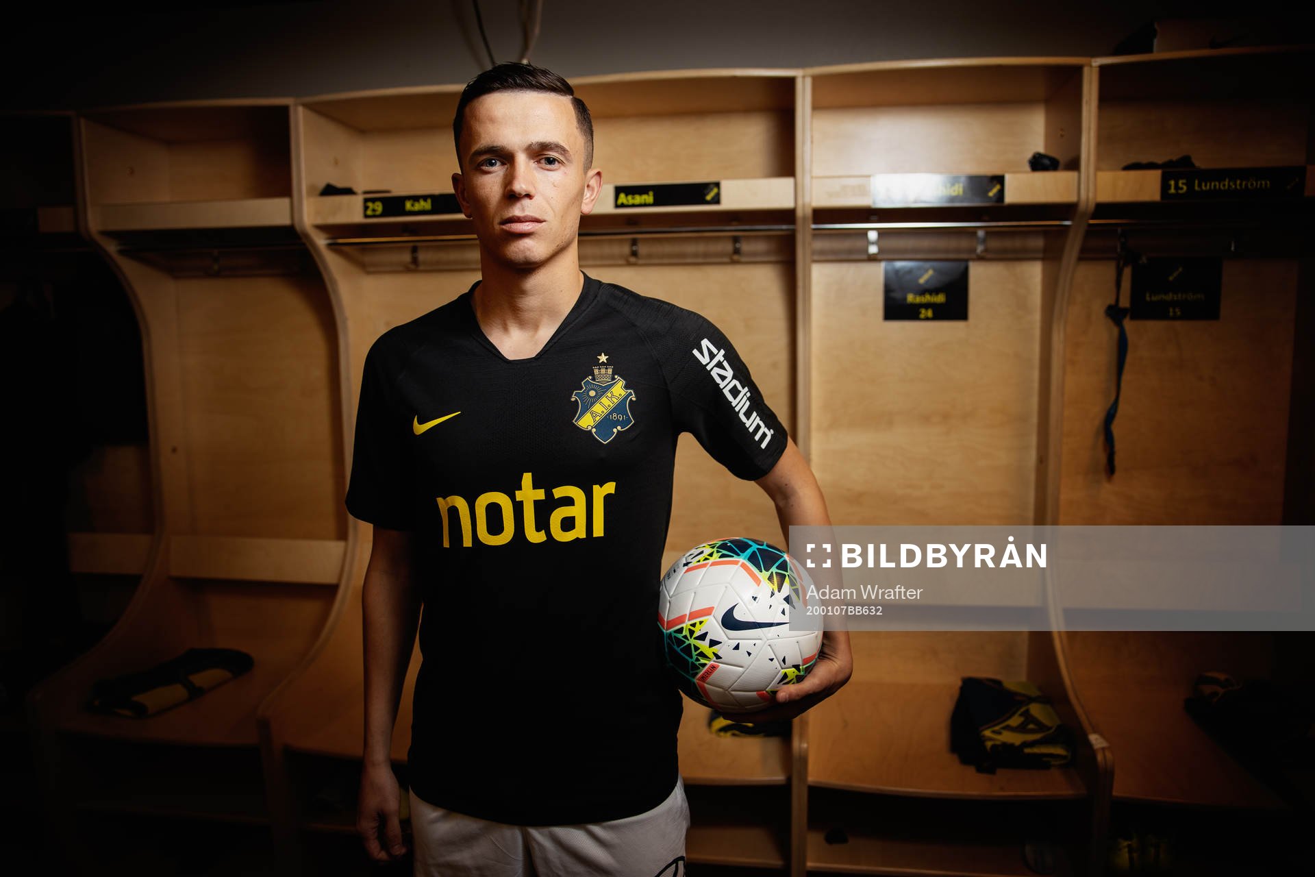 Jasir Asani, nyförvärv i AIK, fotograferad