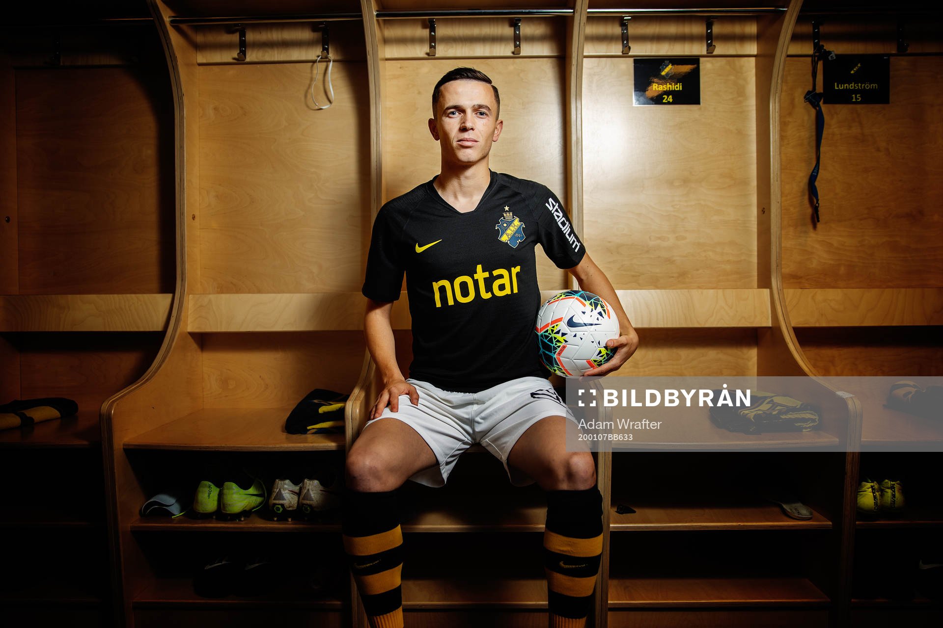 Jasir Asani, nyförvärv i AIK, fotograferad