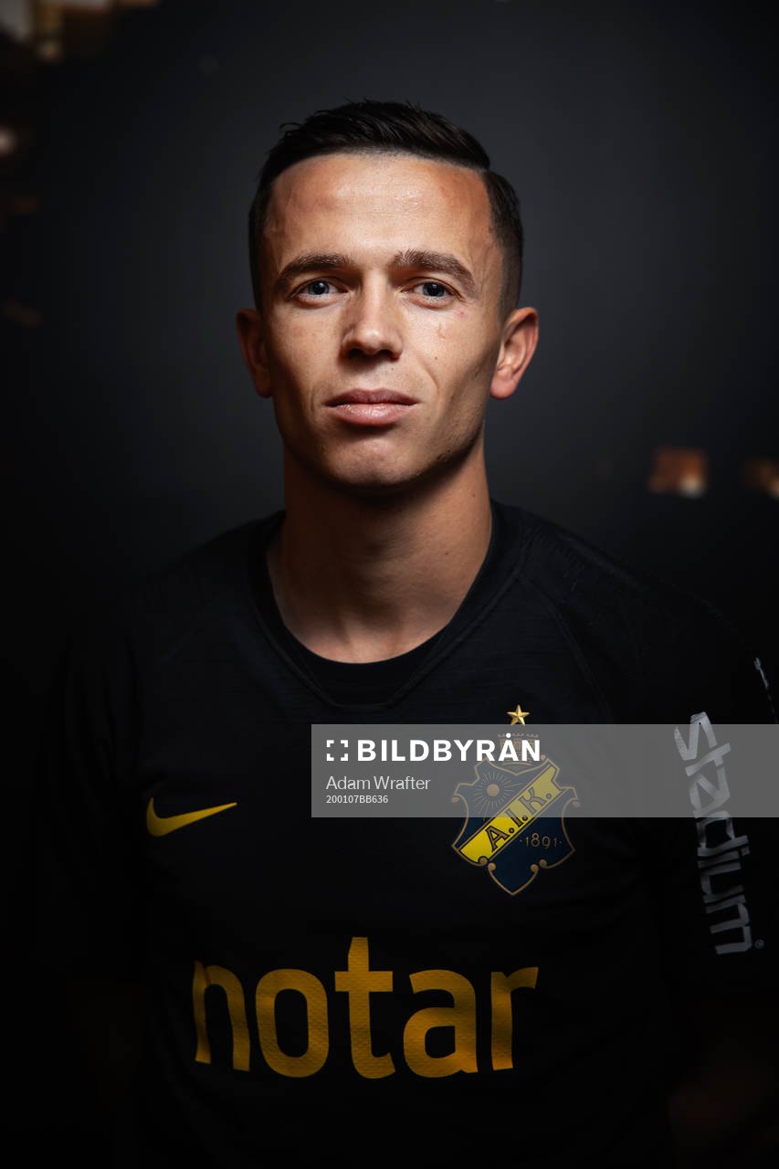 Jasir Asani, nyförvärv i AIK, fotograferad