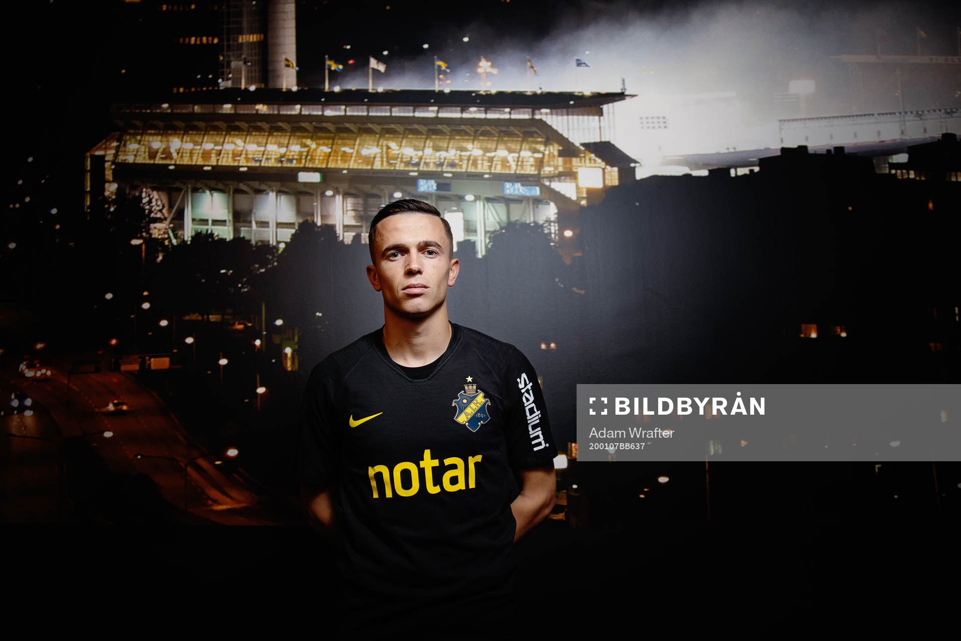 Jasir Asani, nyförvärv i AIK, fotograferad