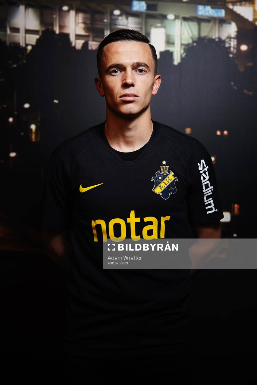 Jasir Asani, nyförvärv i AIK, fotograferad