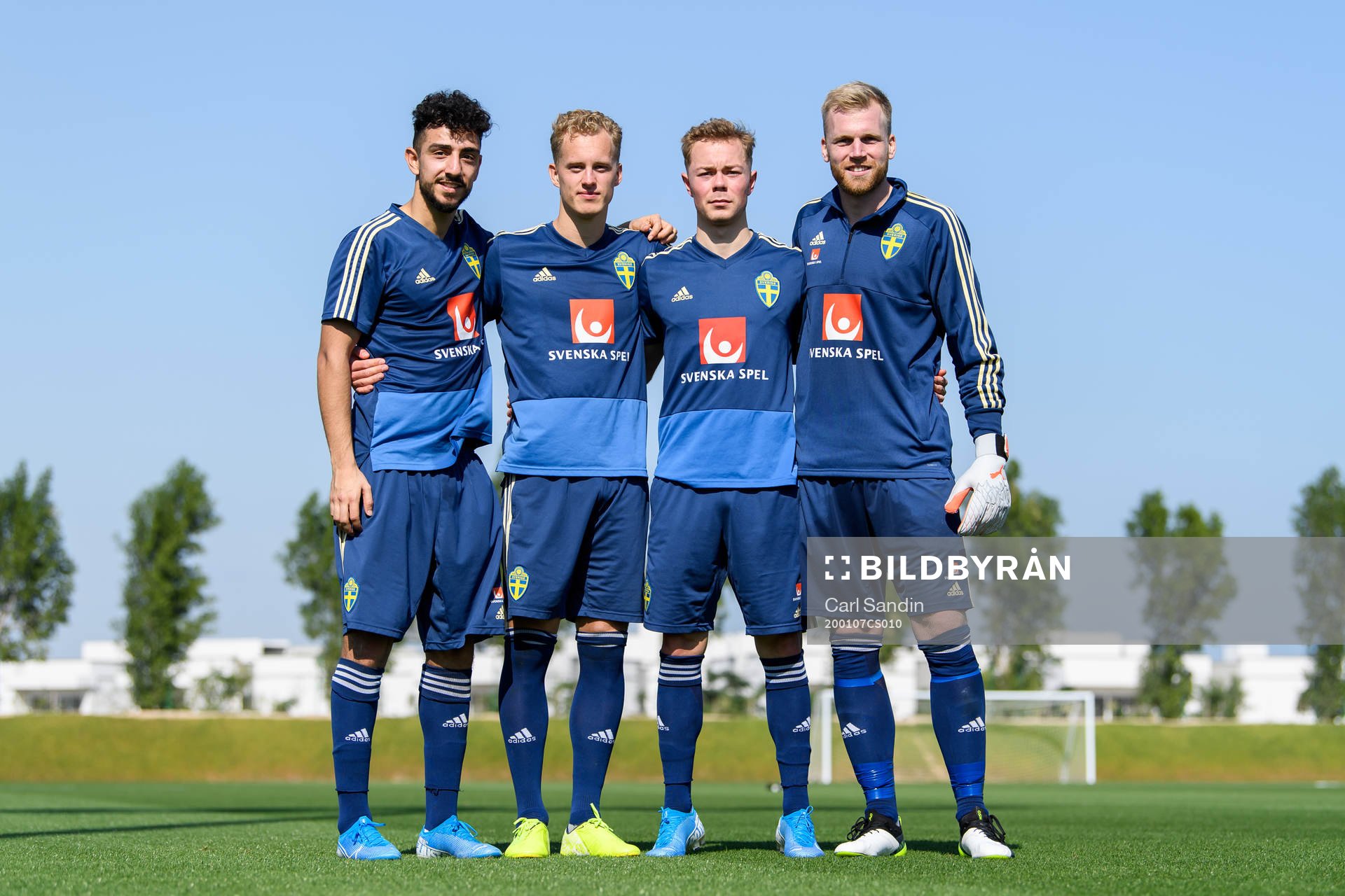 Daleho Irandust, Gustav Berggren, Adam Andersson and