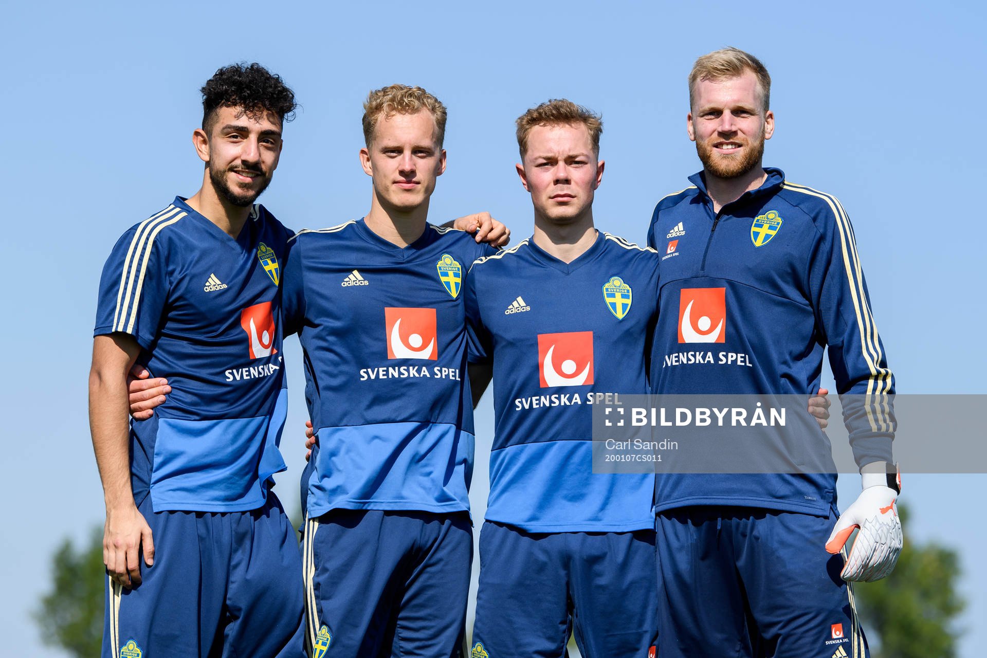 Daleho Irandust, Gustav Berggren, Adam Andersson and