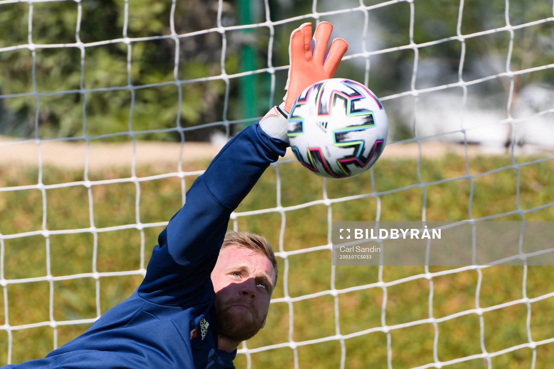 Goalkeeper Peter Abrahamsson
