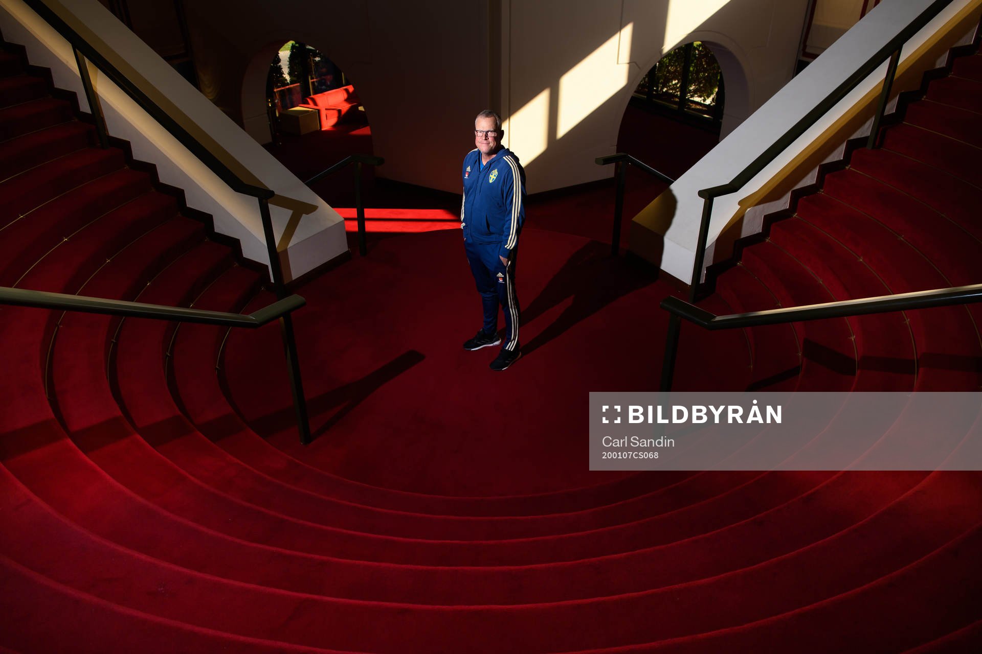 Head coach Janne Andersson poses for at portrait