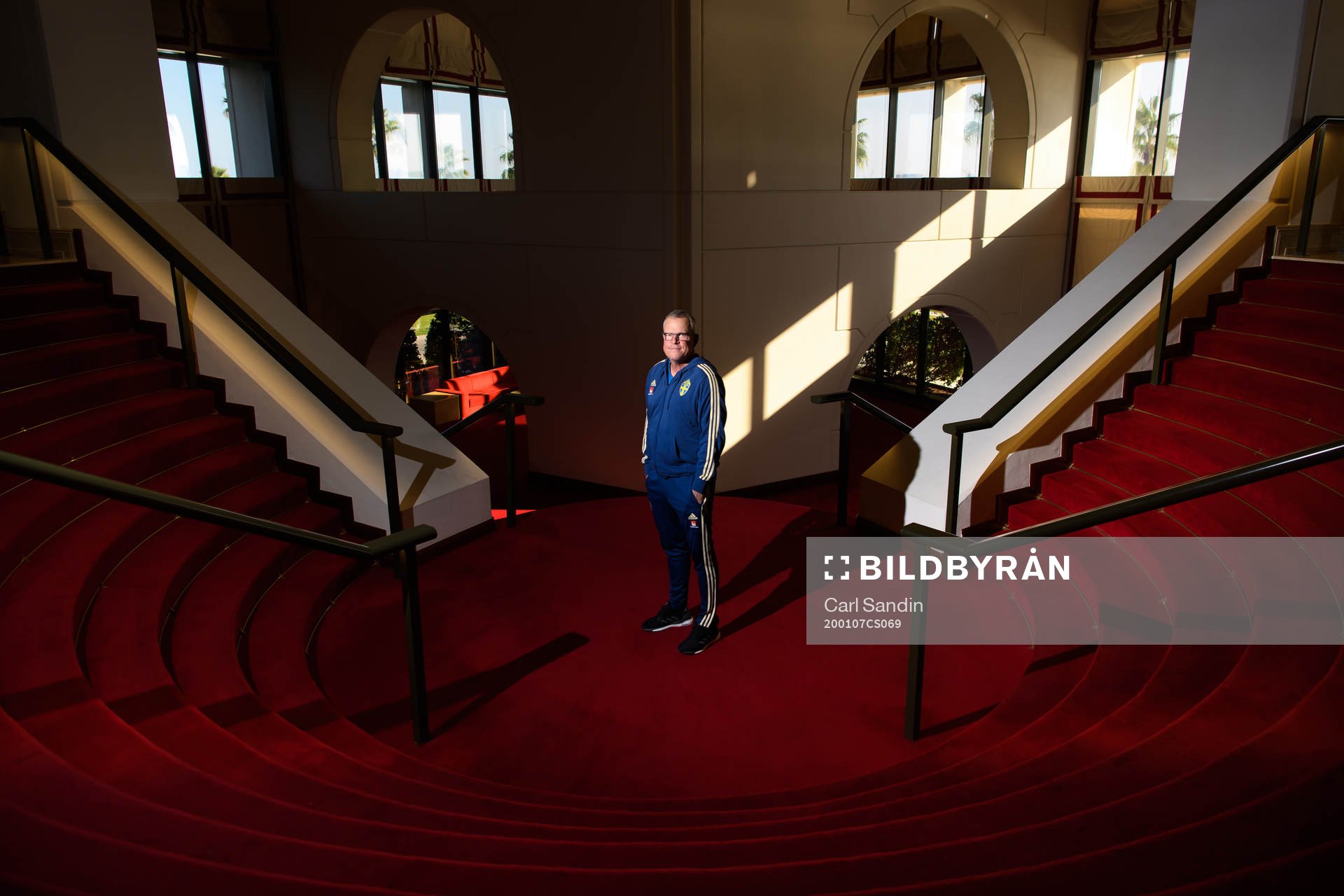 Head coach Janne Andersson poses for at portrait