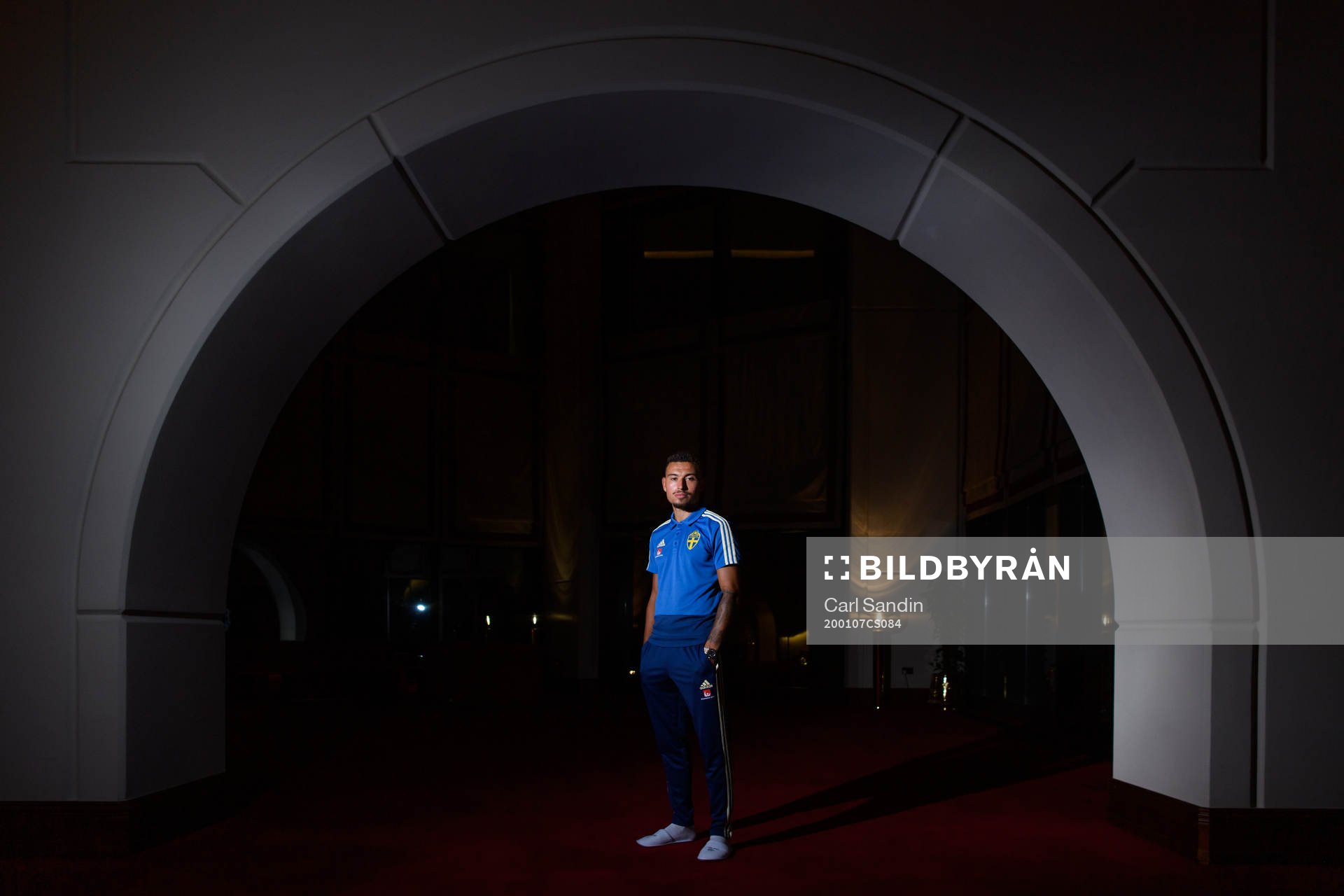Jordan Larsson of Sweden poses for at portrait on January 7, 2020 in Doha.