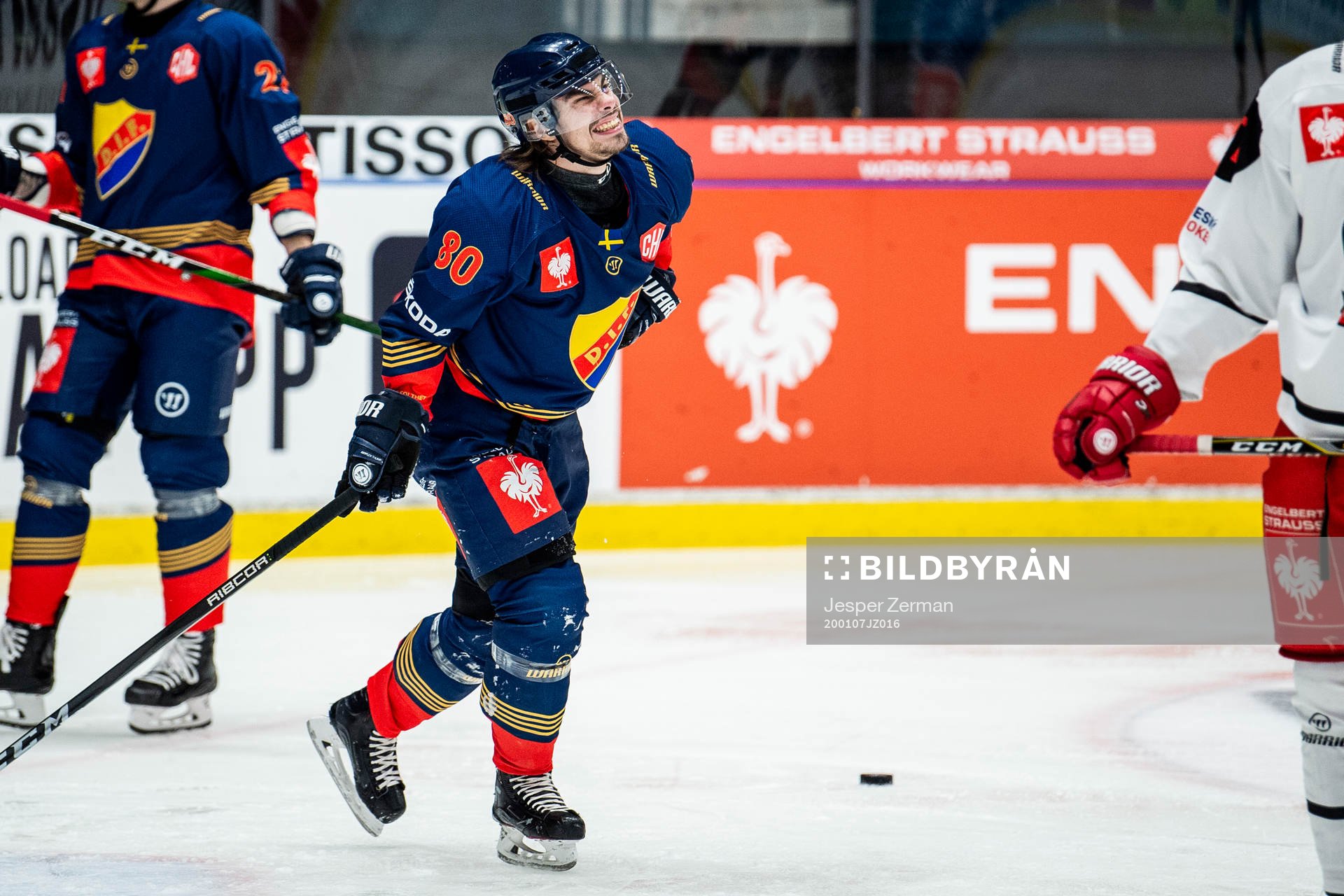Gustav Possler of Djurgården looks hurt
