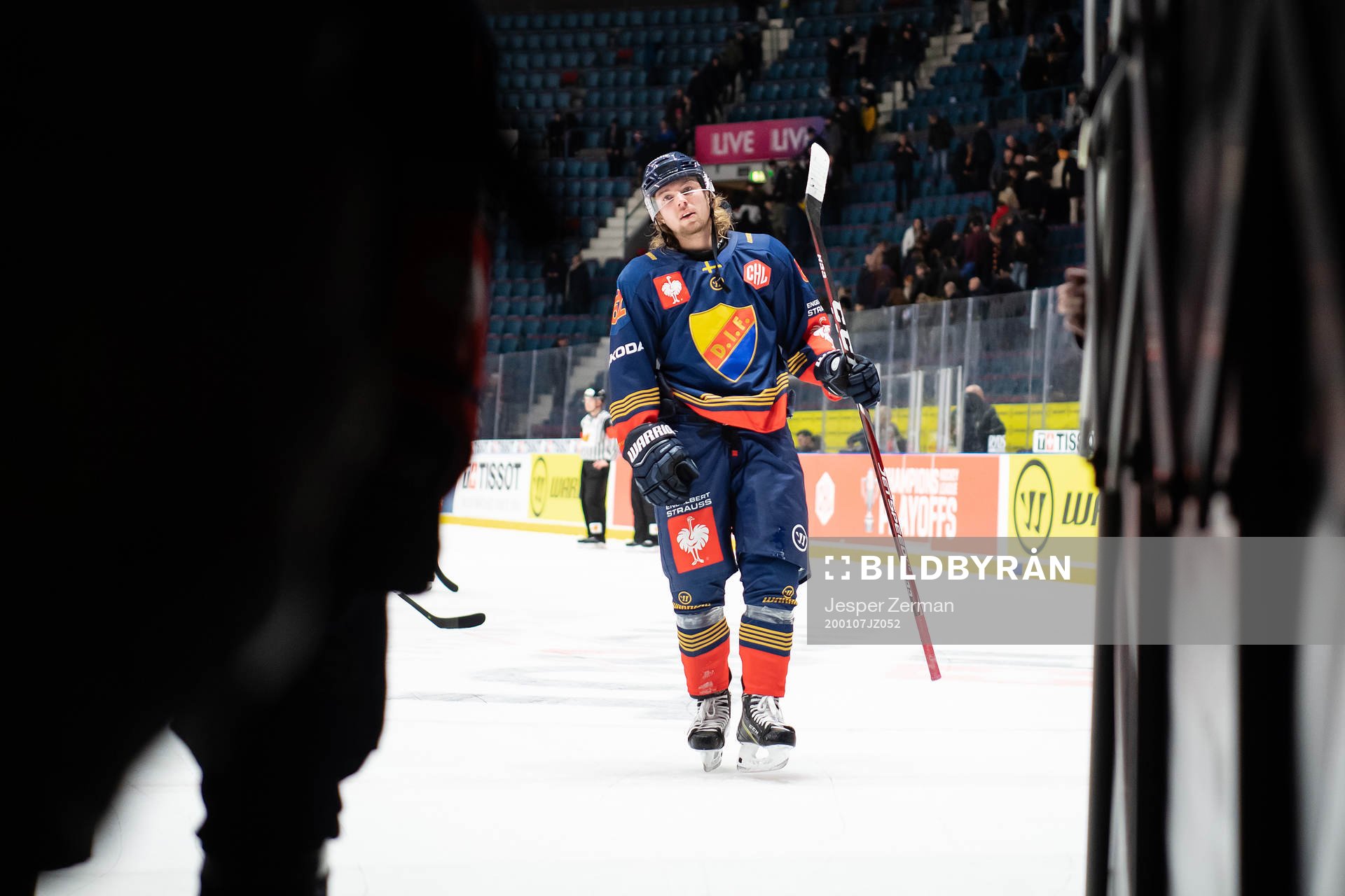 Manuel Ågren of Djurgården looks dejected