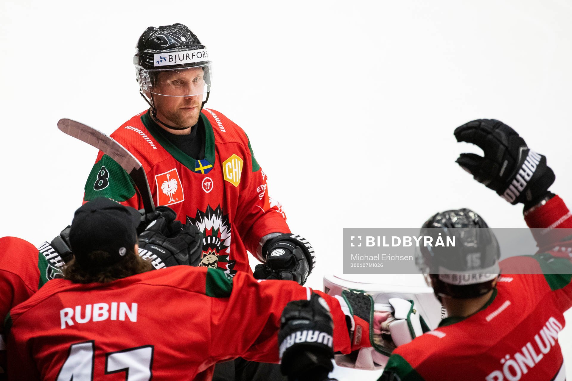 Viktor Ekbom celebrates scoring 1-2