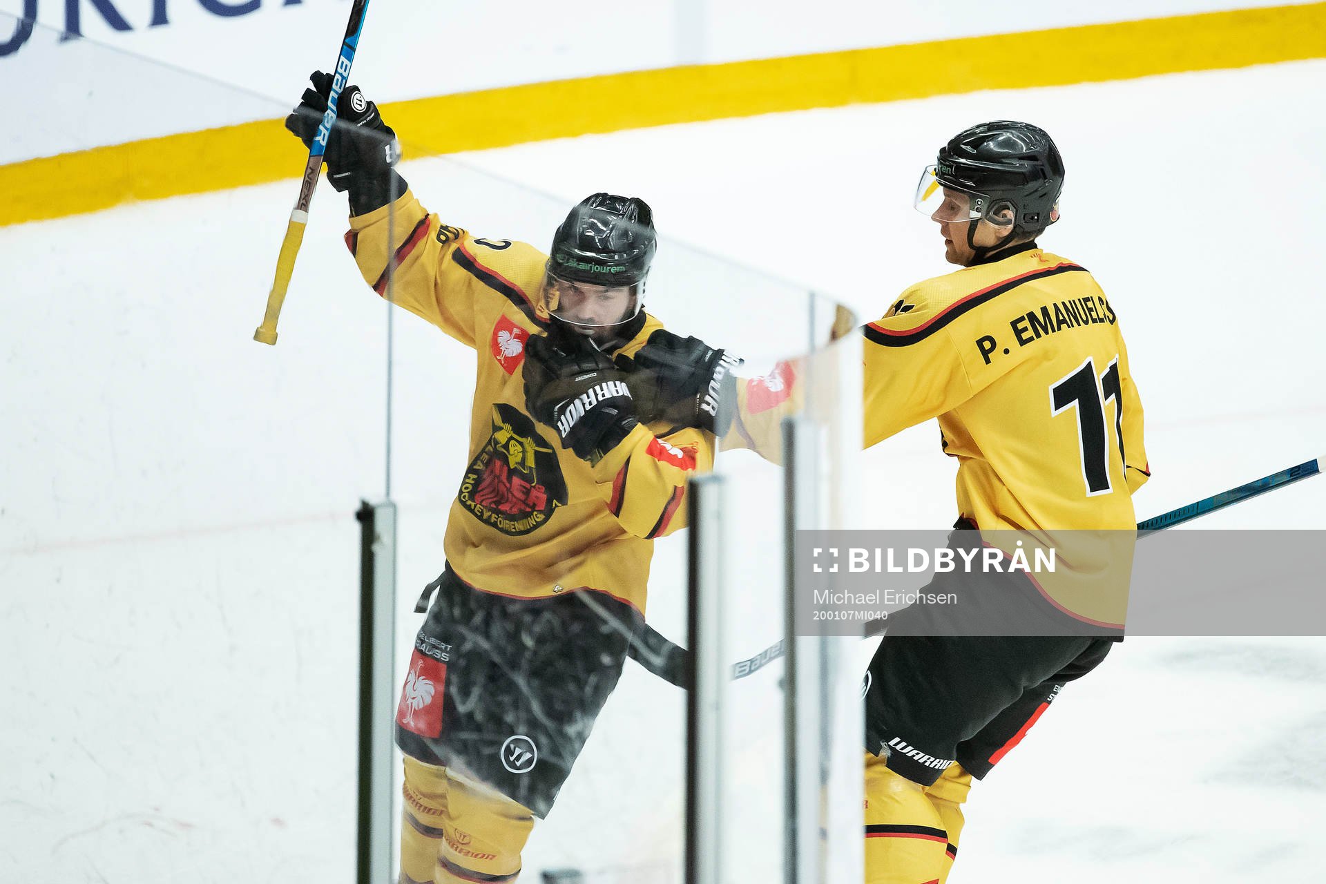 Jack Connolly of Luleå celebrates