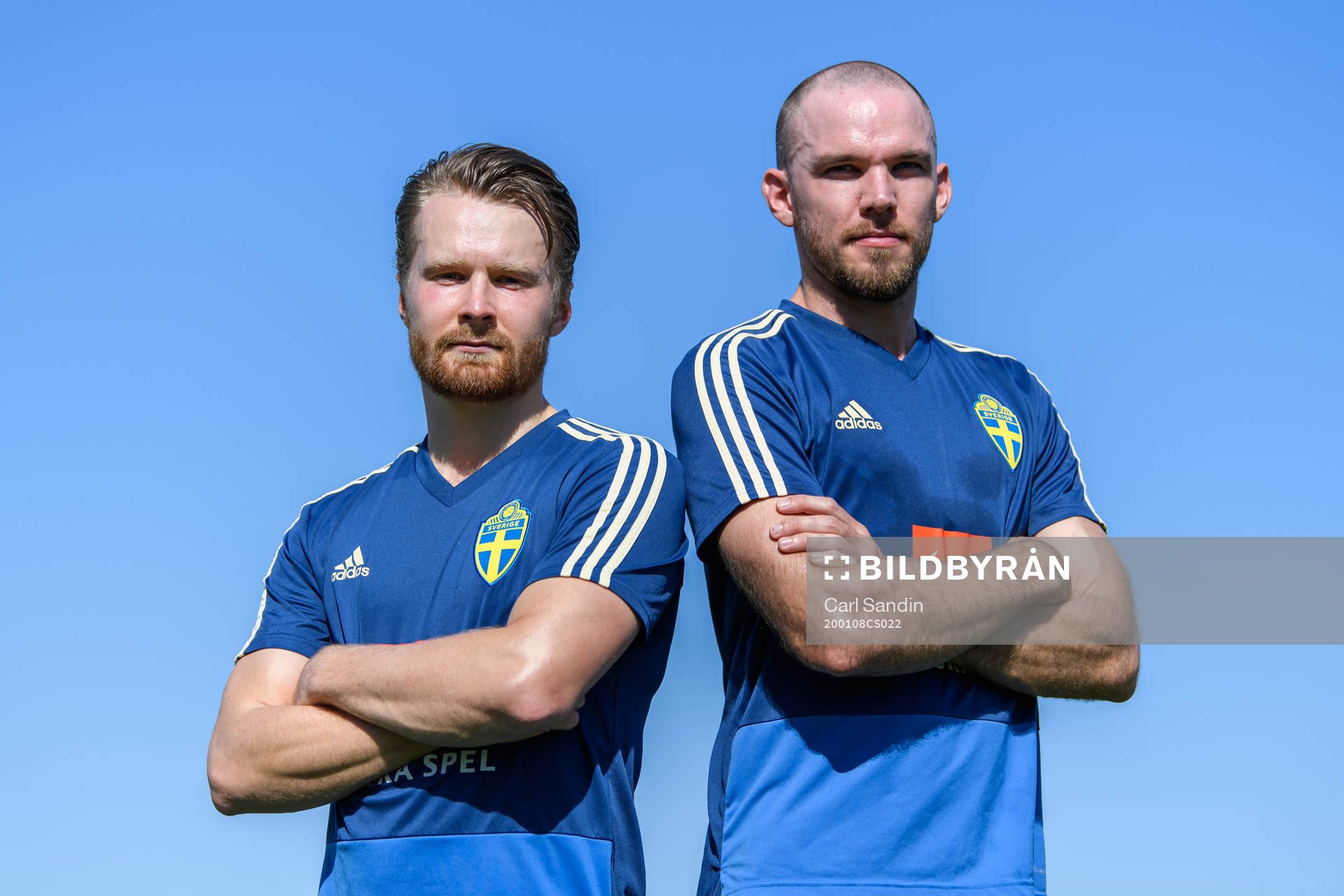 Jacob Une Larsson and Marcus Danielson poses for a portrait
