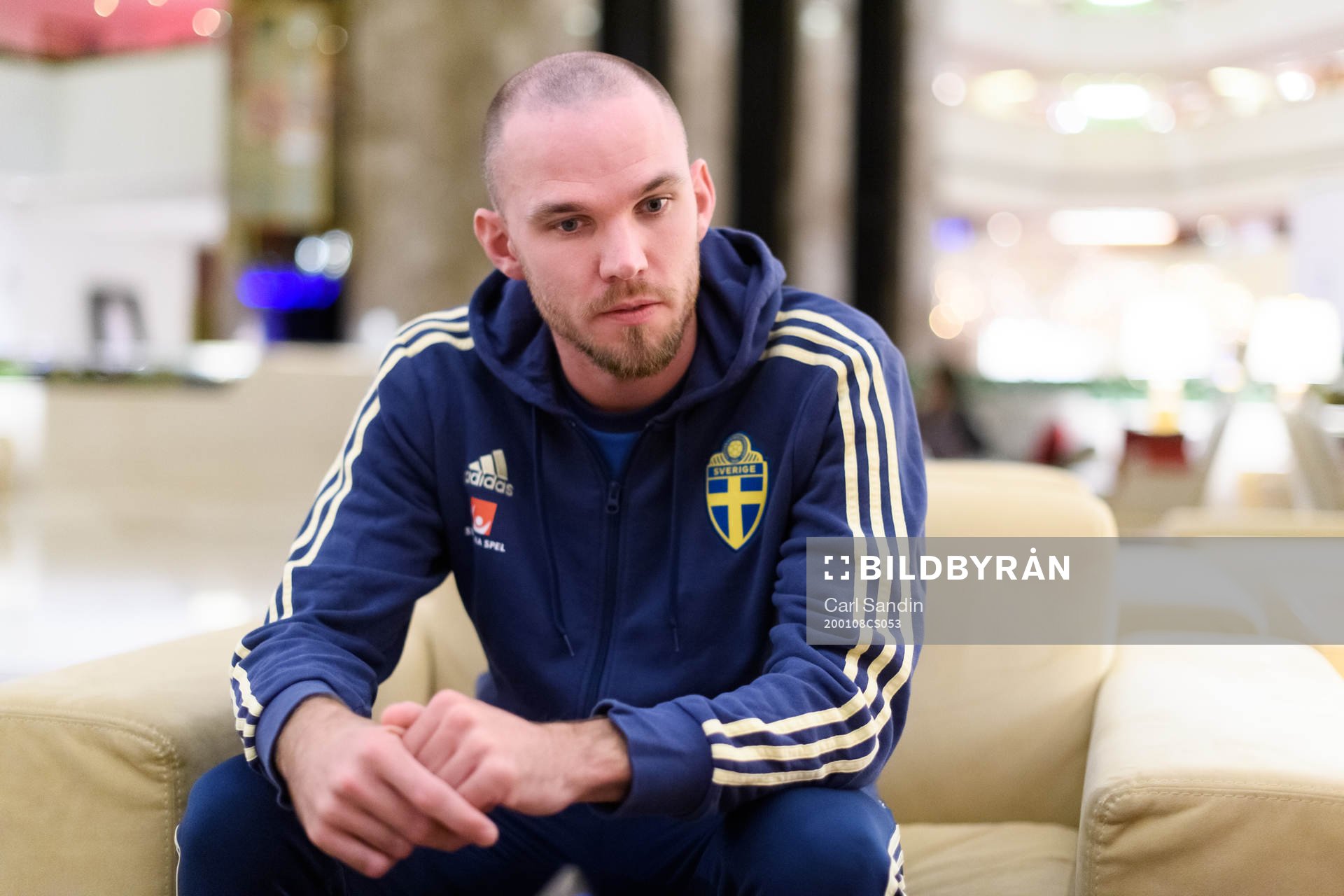 Marcus Danielson is being interviewed on January 8, 2020 in Doha.