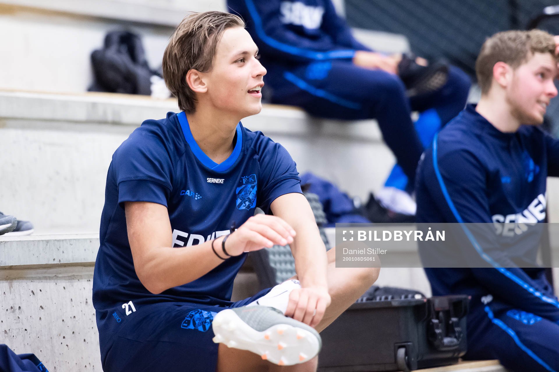 Noah Alexandersson under en träning med IFK Göteborg den 8 januari 2020 i Göteborg.
