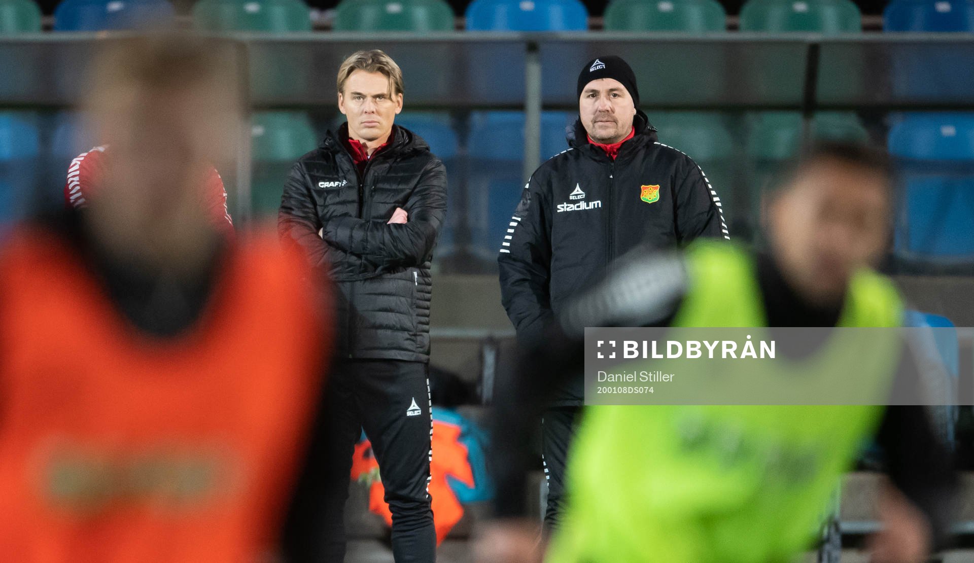 Assisterande tränare Fredrik Holmberg och tränare Stefan