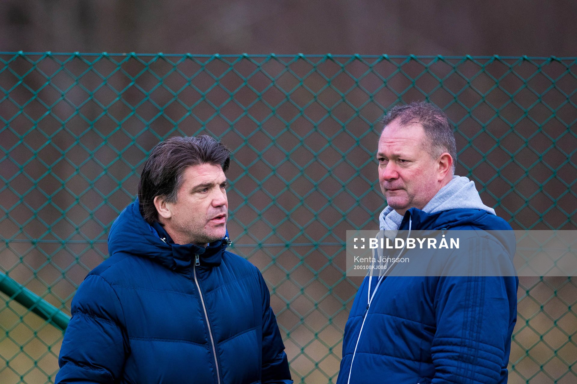 Sportchef Bosse Andersson och vd Henrik Berggren i samtal