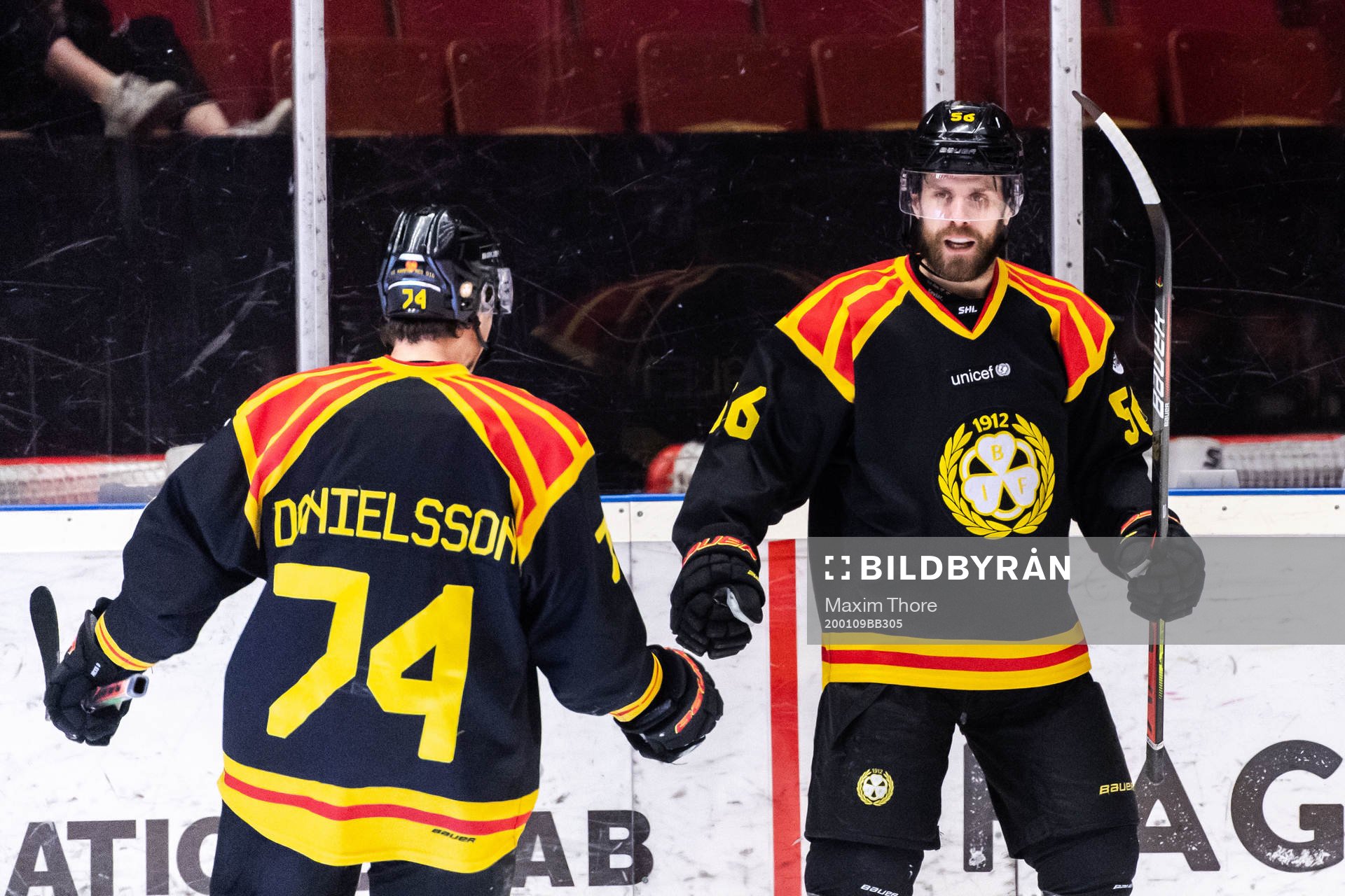 Brynäs Jonathan Sigalet jublar