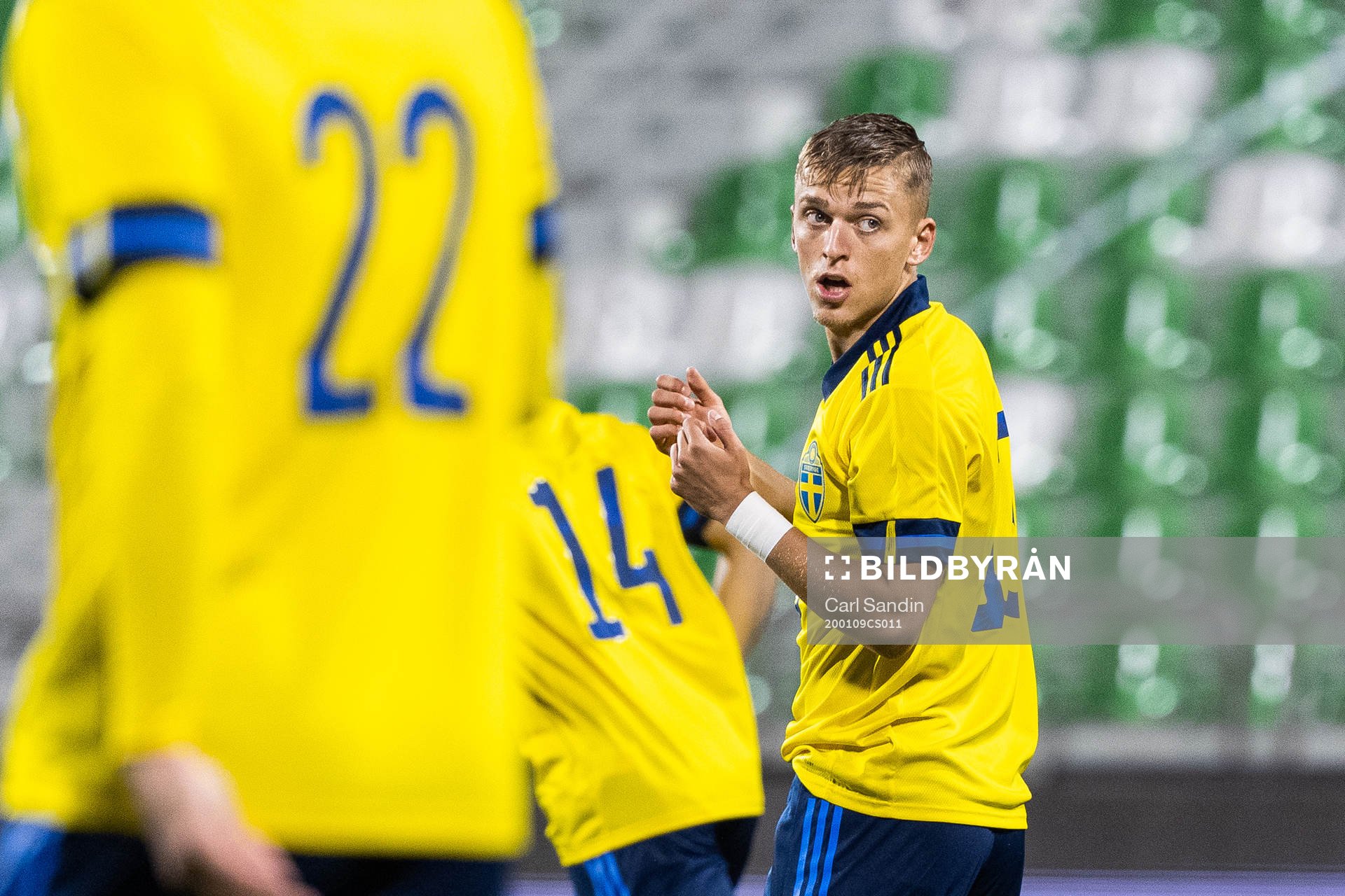 Jesper Karlsson of Sweden reacts