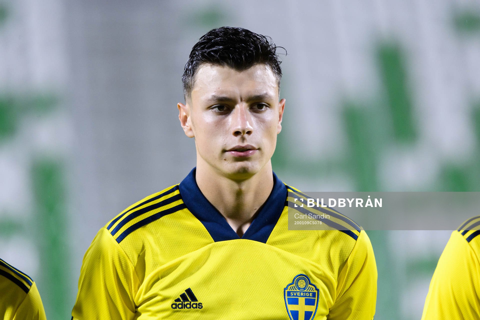 Anel Ahmedhodzic of Sweden at lineup ahead of the international friendly football match between Sweden and Moldova on January 9, 2020 in Doha.