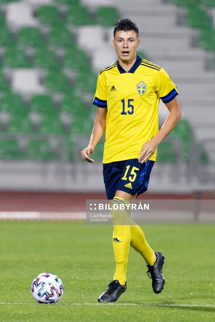 Anel Ahmedhodzic of Sweden during the international friendly football match between Sweden and Moldova on January 9, 2020 in Doha.
