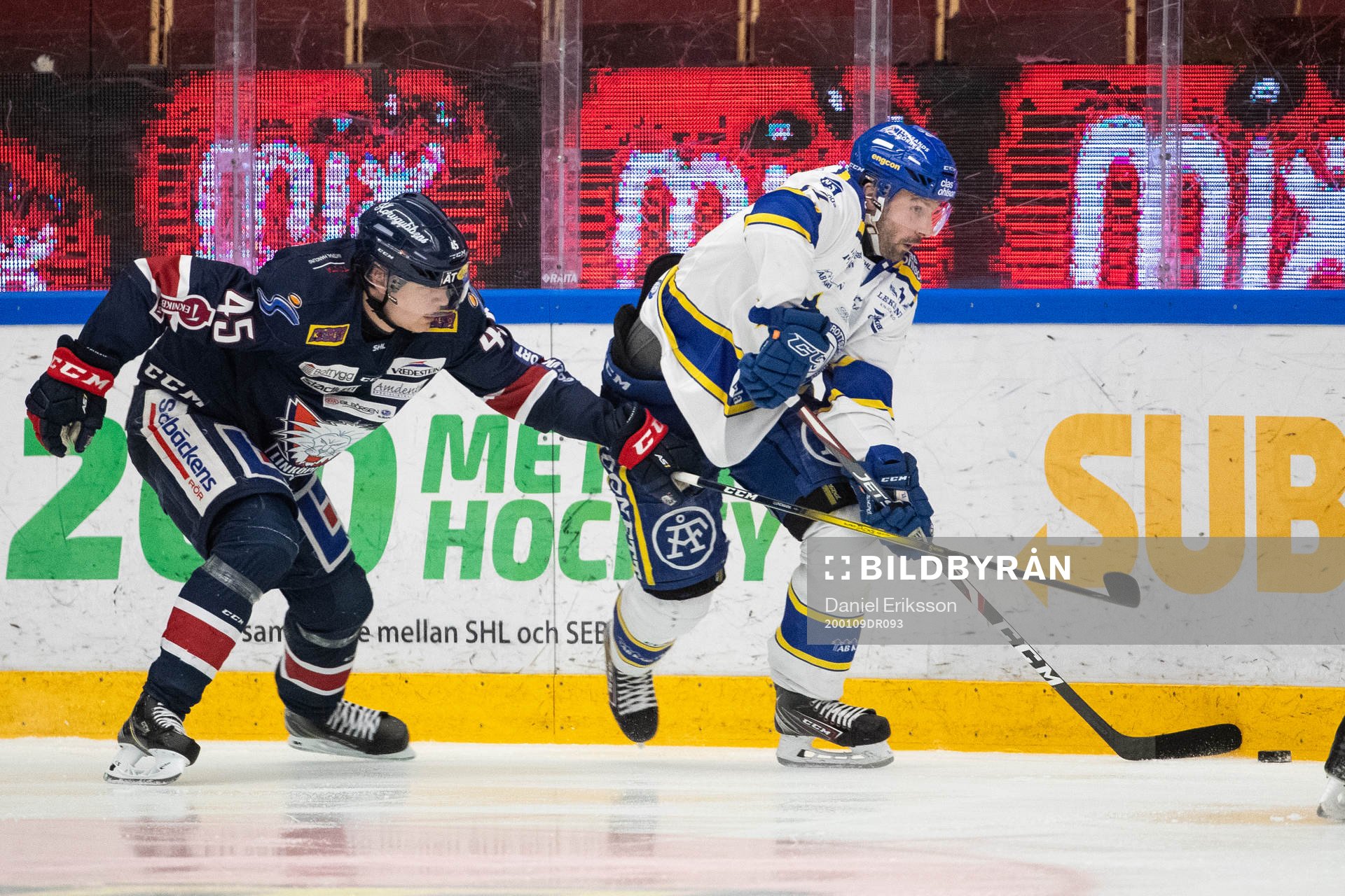 Linköpings Simon Lundmark och Leksands Daniel Olsson