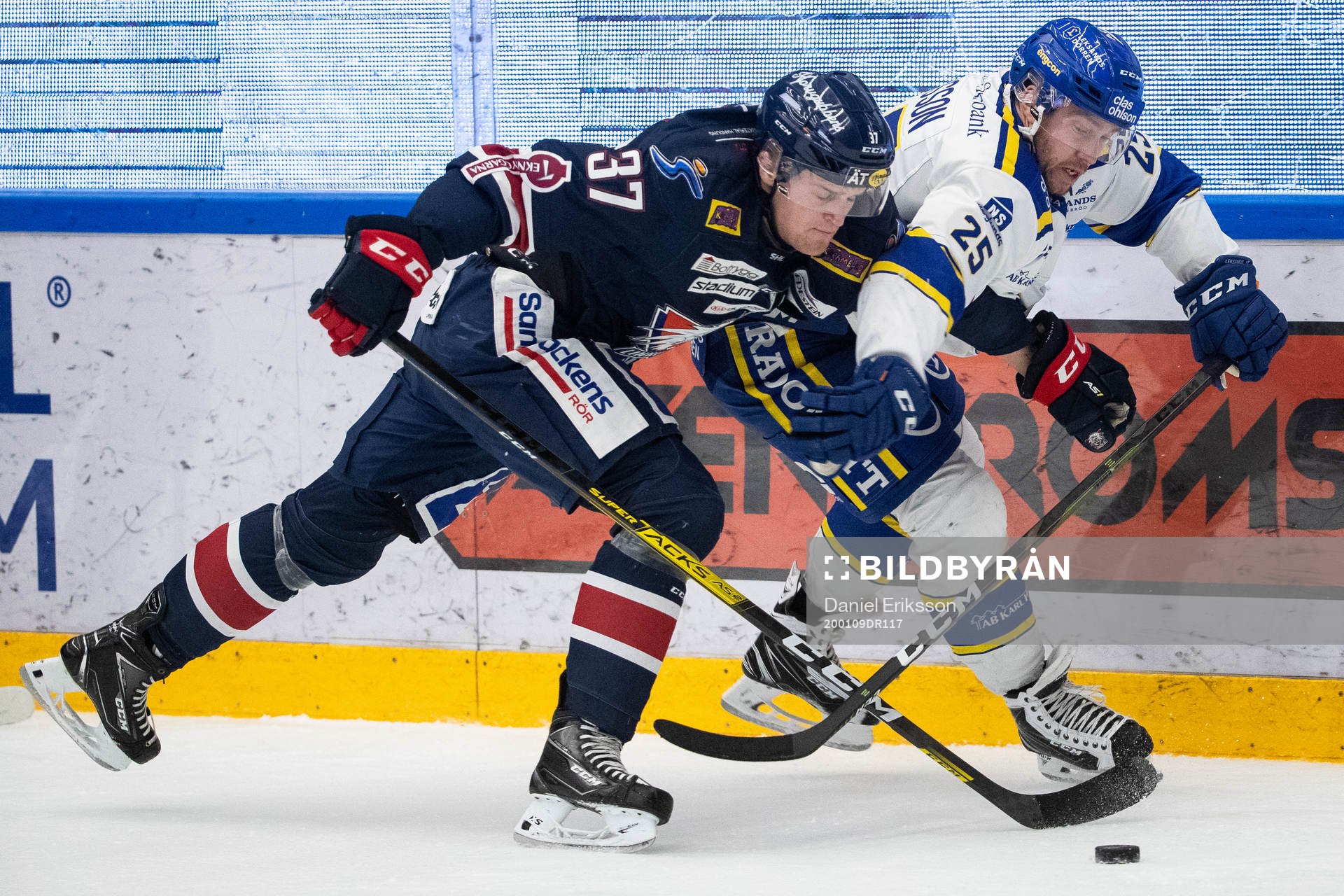 Linköpings Adam Ginning och Leksands Linus Persson