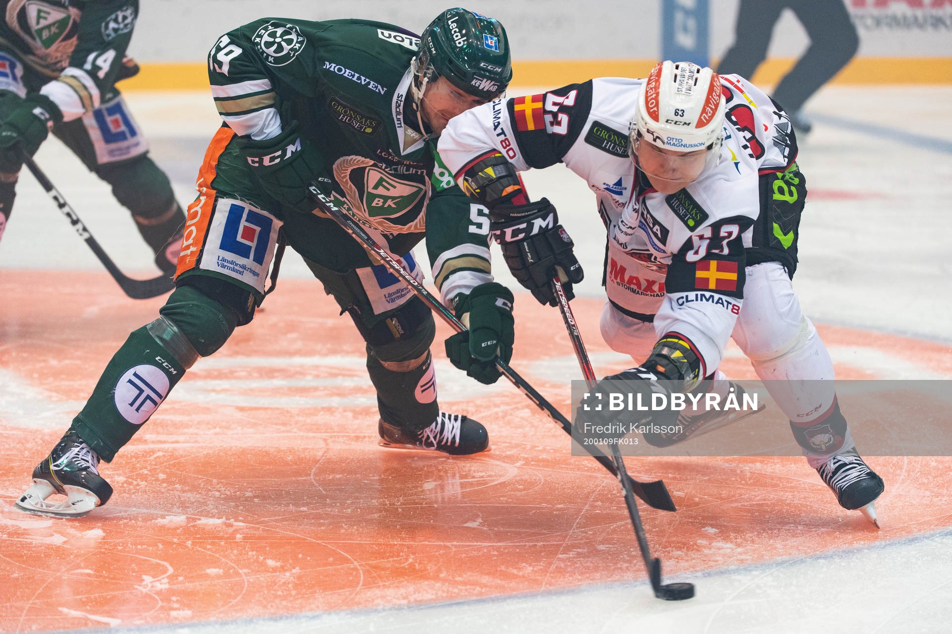 Färjestads Linus Johansson och Malmö Redhawks