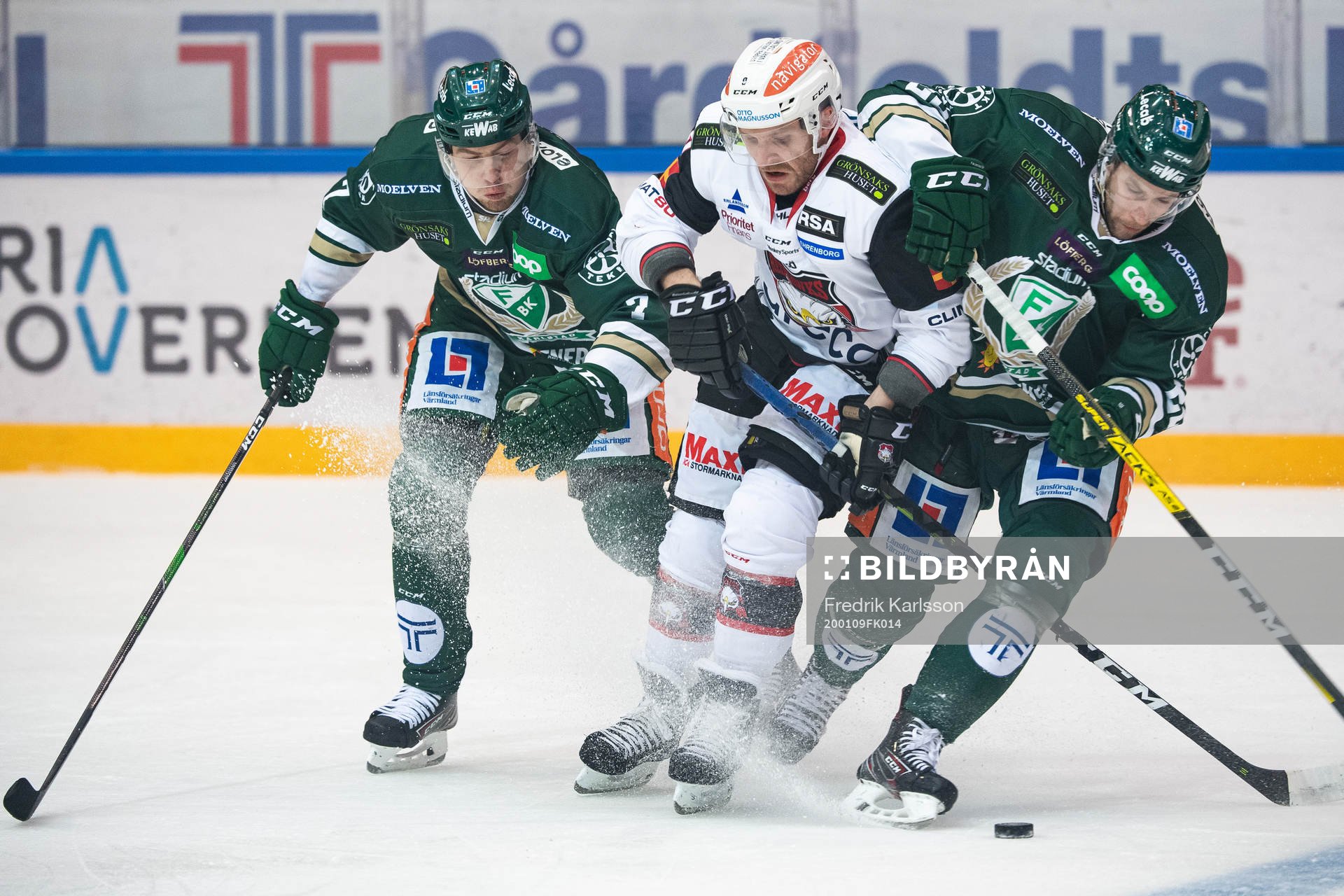 Färjestads Johan Ivarsson och Per Åslund