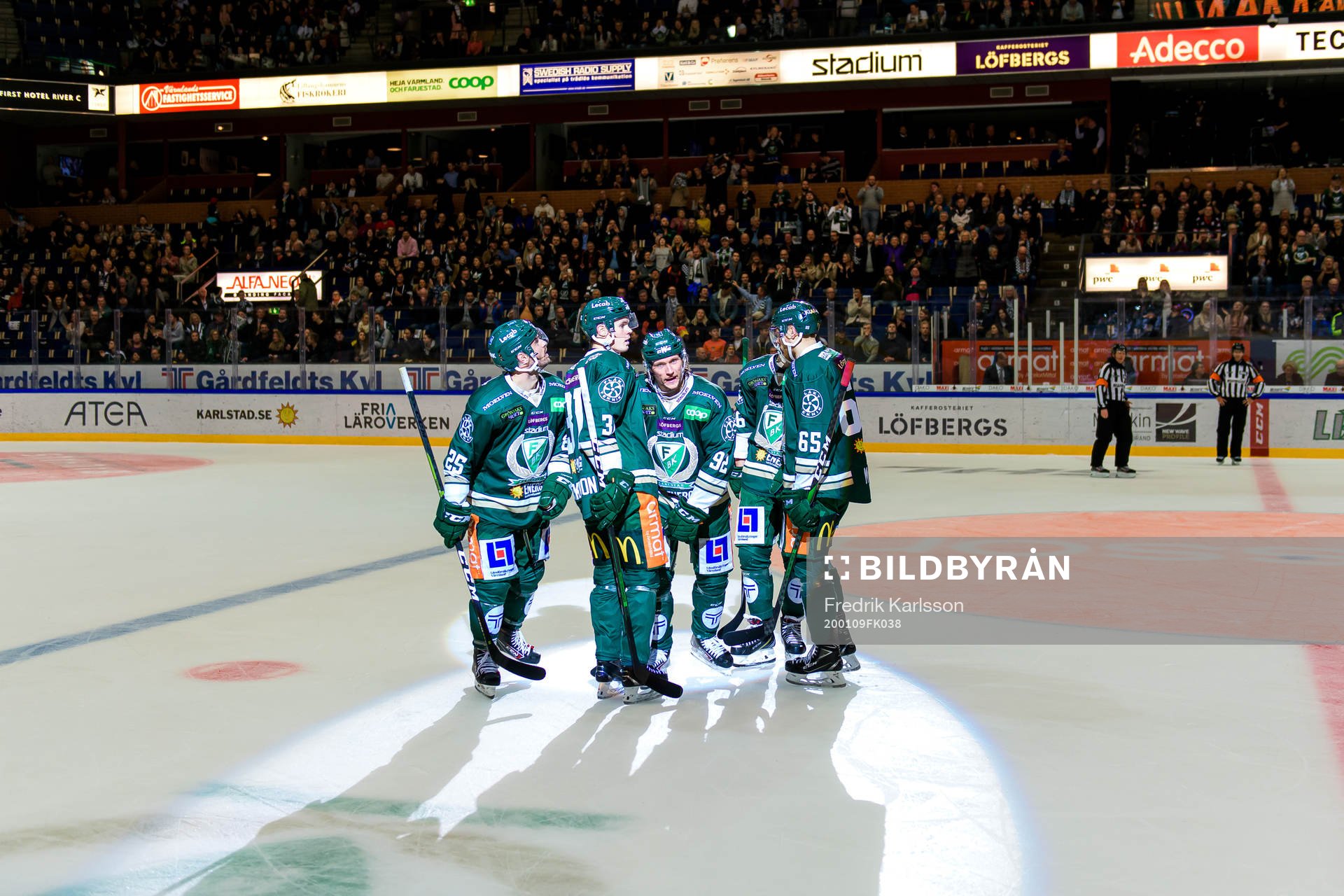 Färjestads Martin Johansson, Carl Jakobsson, Jesper
