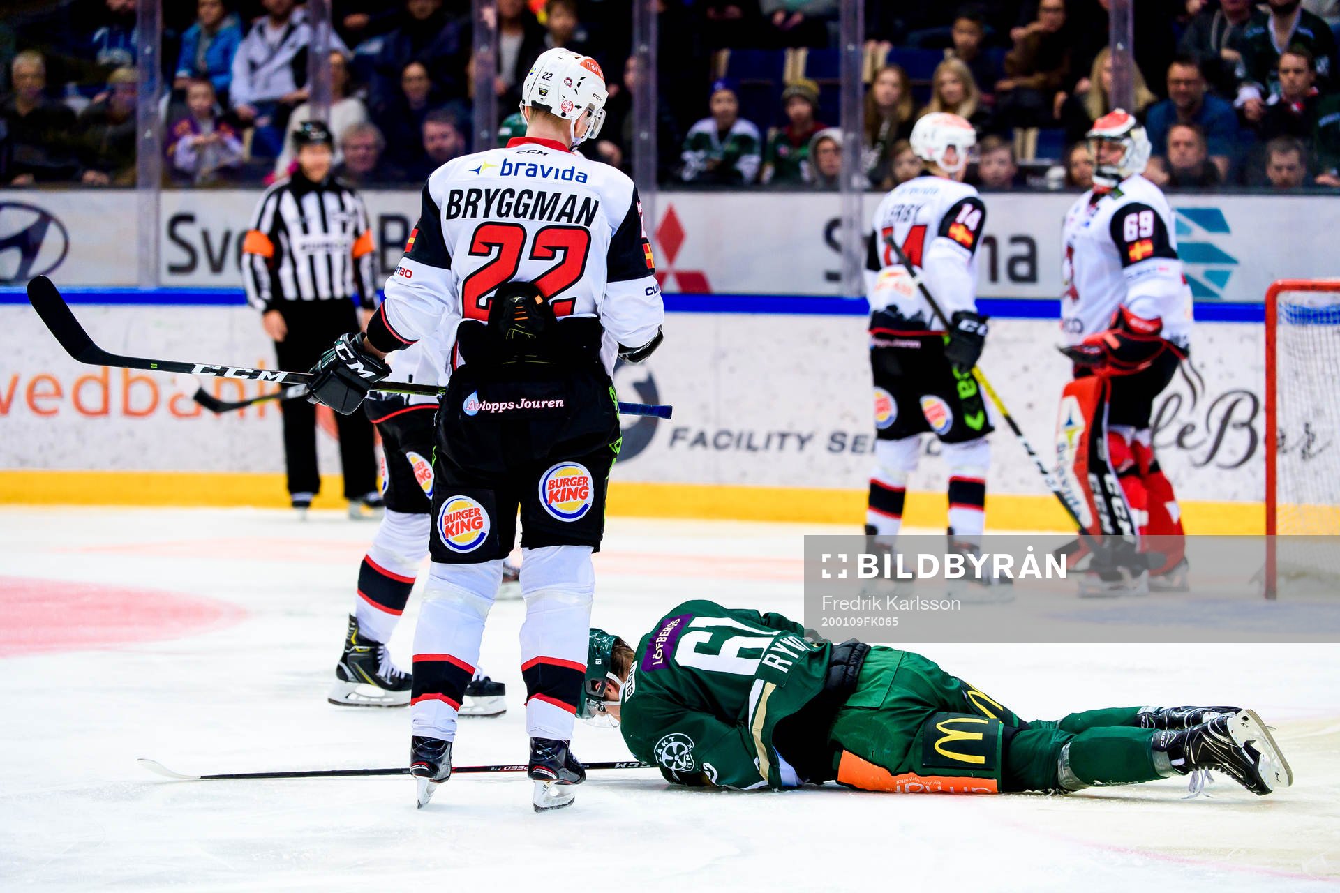Malmö Redhawks Lars Bryggman och Färjestads Johan Ryno