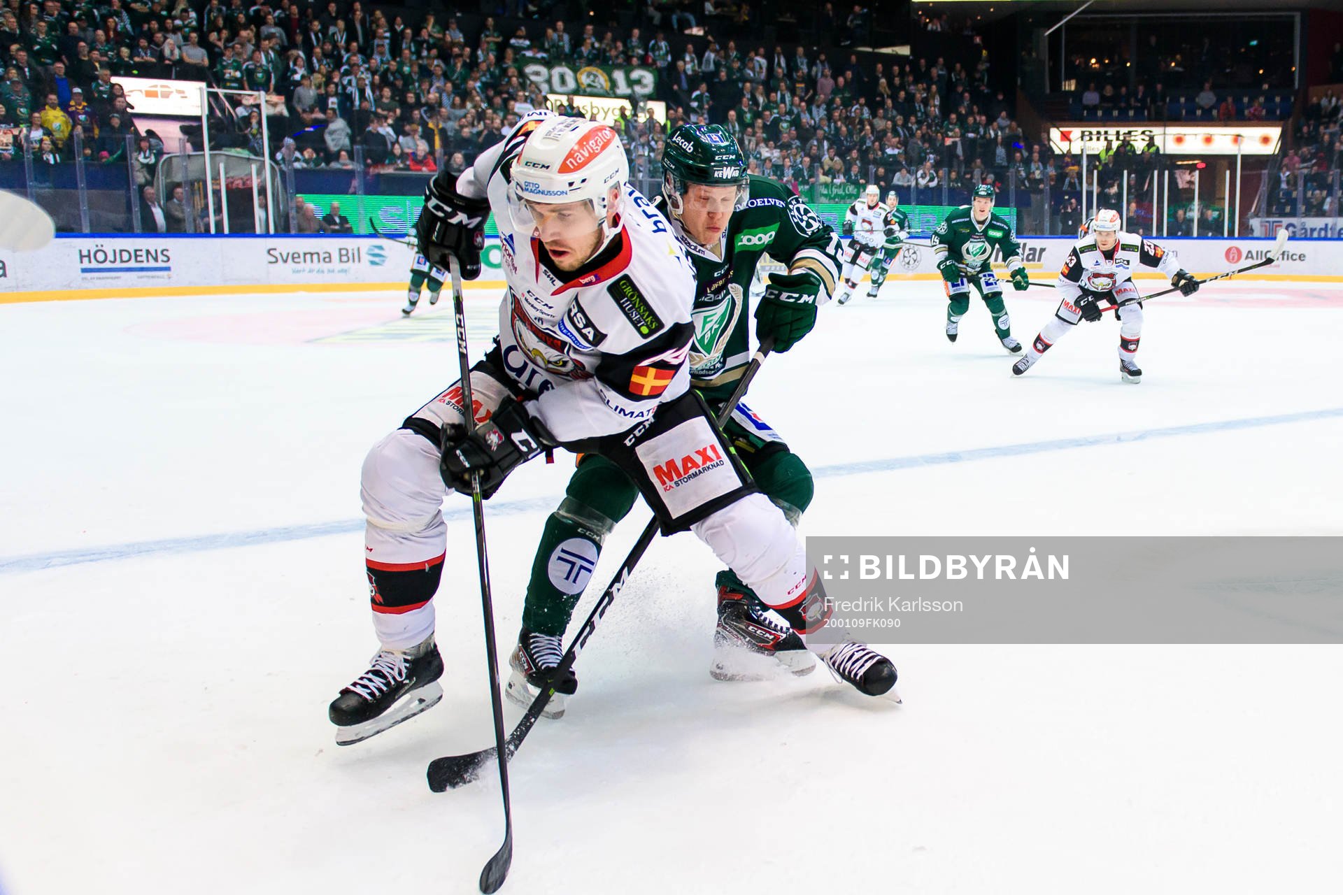Malmö Redhawks Jesper Jensen Aabo och Färjestads Daniel