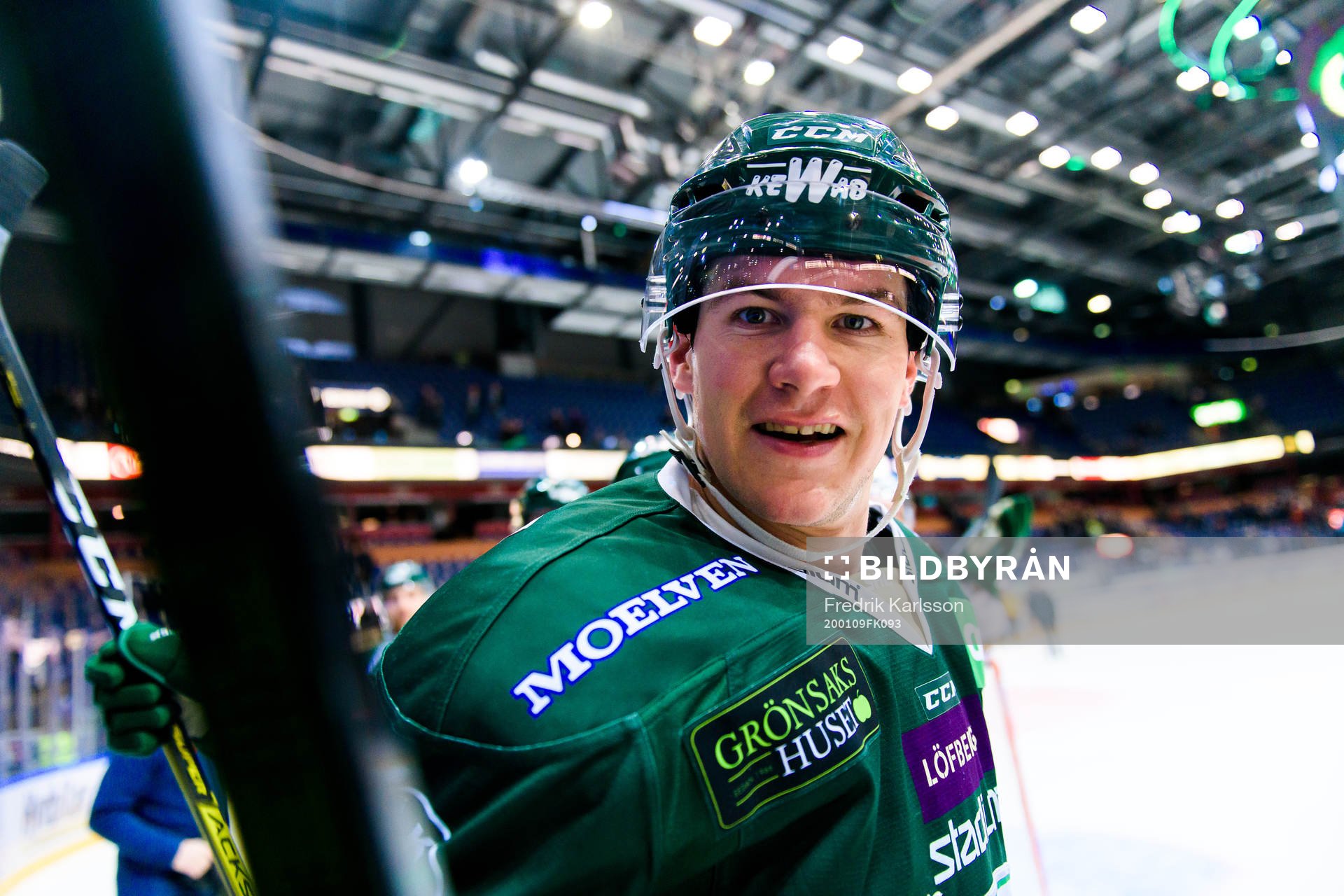 Färjestads Michael Latta jublar