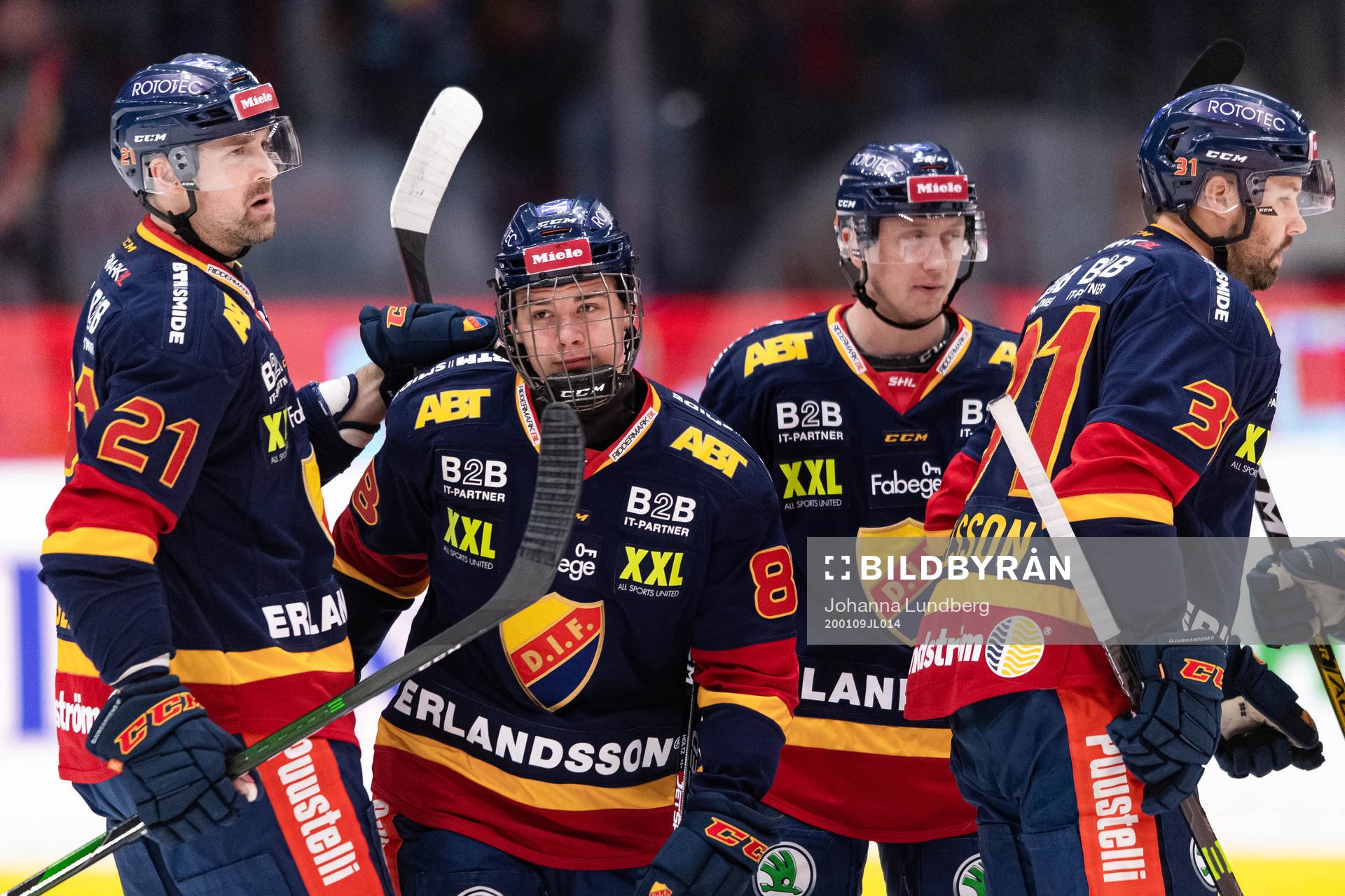 Djurgårdens Alexander Holtz jublar