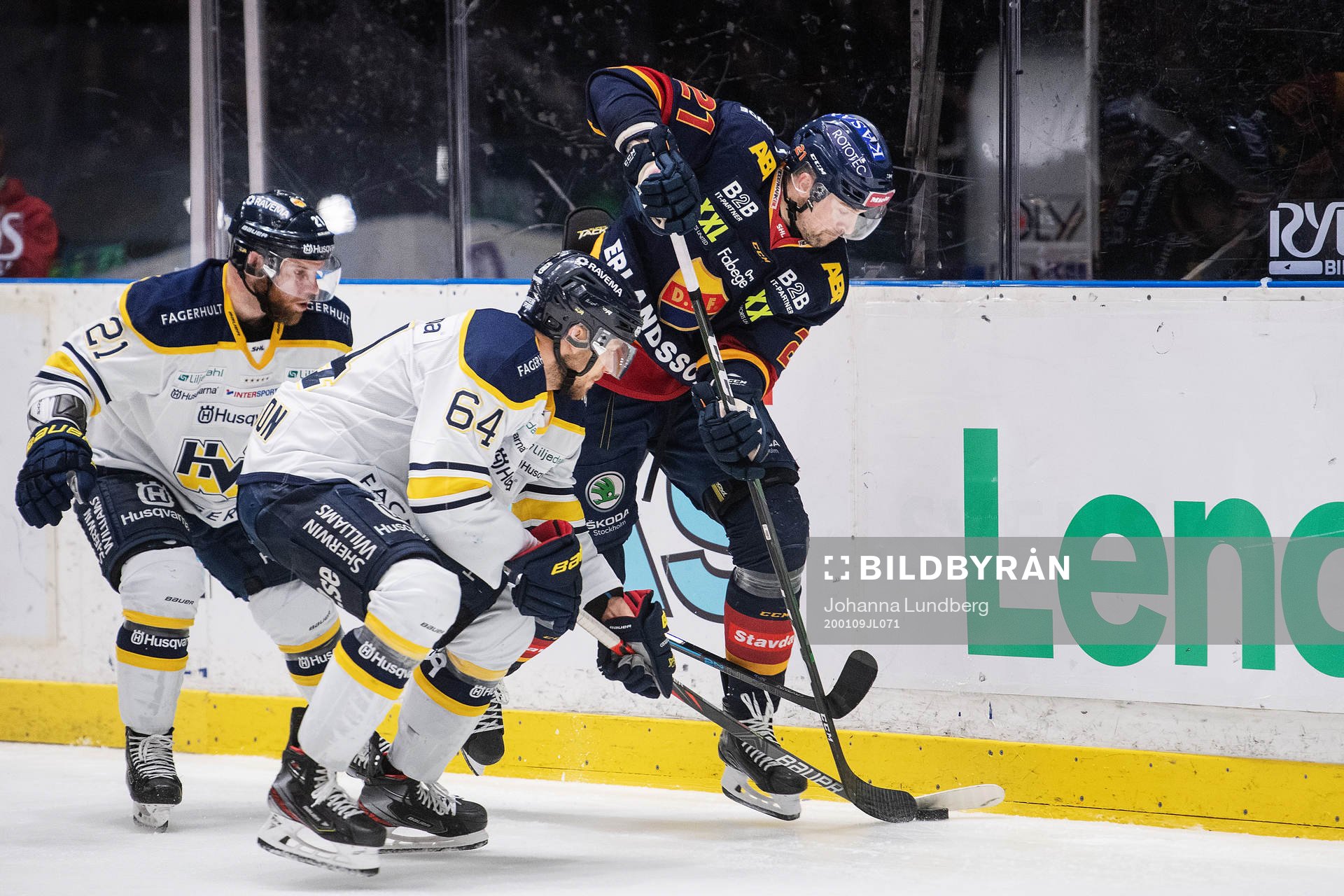 s Christian Sandberg och Eric Martinsson mot Djurgårdens