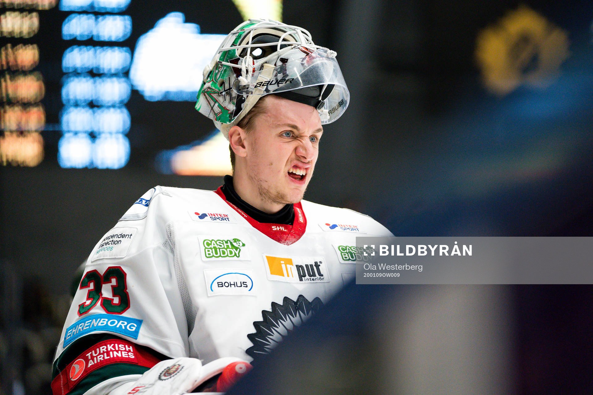 Frölundas målvakt Johan Mattsson
