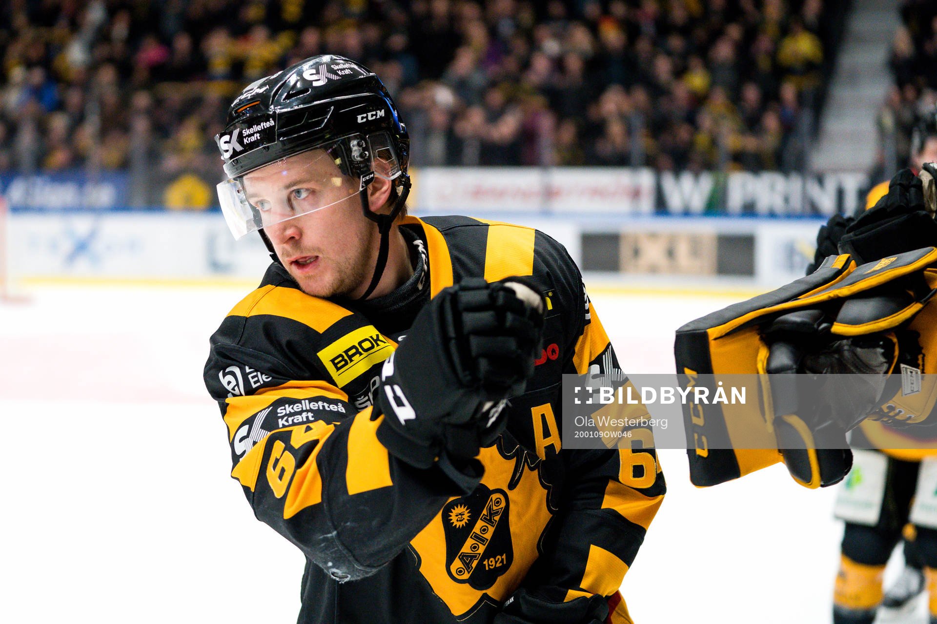 Skellefteås Jonathan Pudas jublar