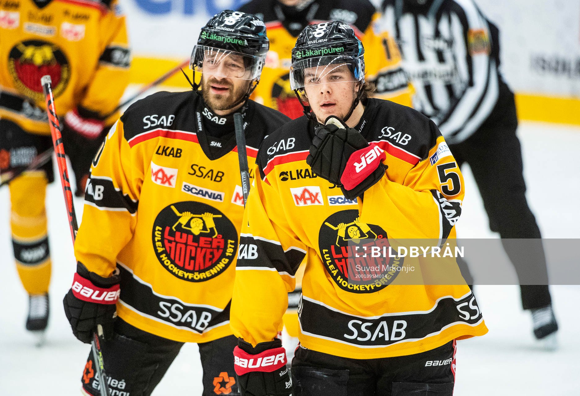 Luleås Filip Hållander jublar