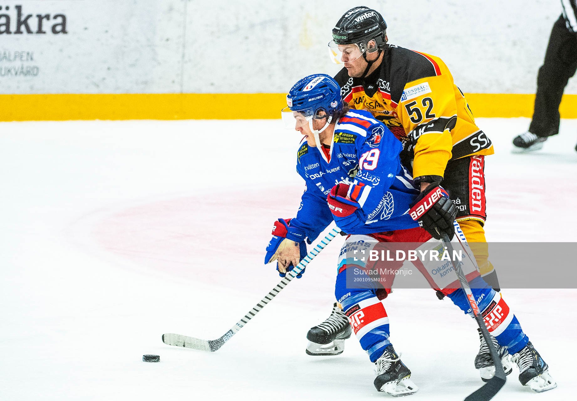 Oskarshamns Tyler Kelleher och Luleås Karl Fabricius