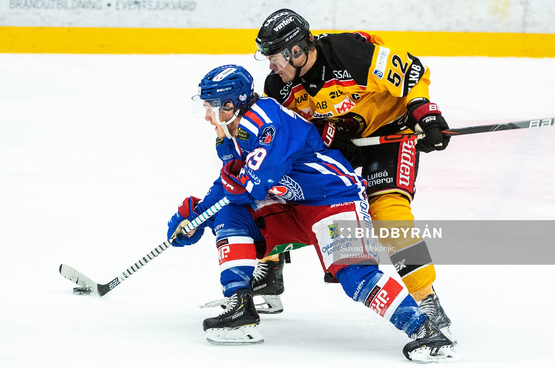 Oskarshamns Tyler Kelleher och Luleås Karl Fabricius