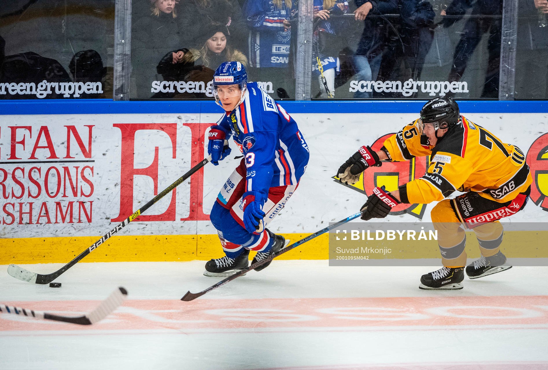 Oskarshamns Filiph Engsund  och Luleås Arttu Ilomäki