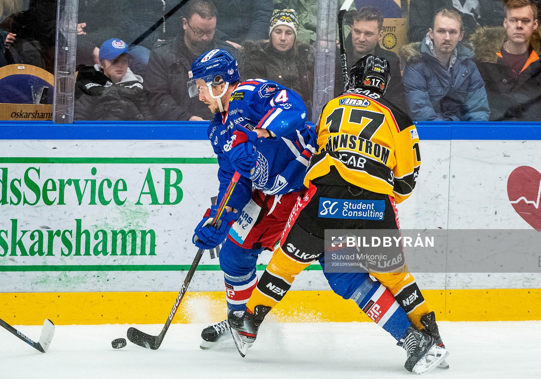 Oskarshamns Pontus Netterberg och Luleås Isac Brännström