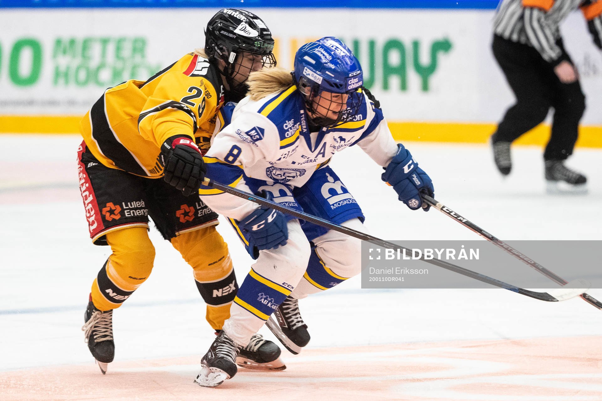 Luleås Emma Nordin  och Leksands Samantha Hanson
